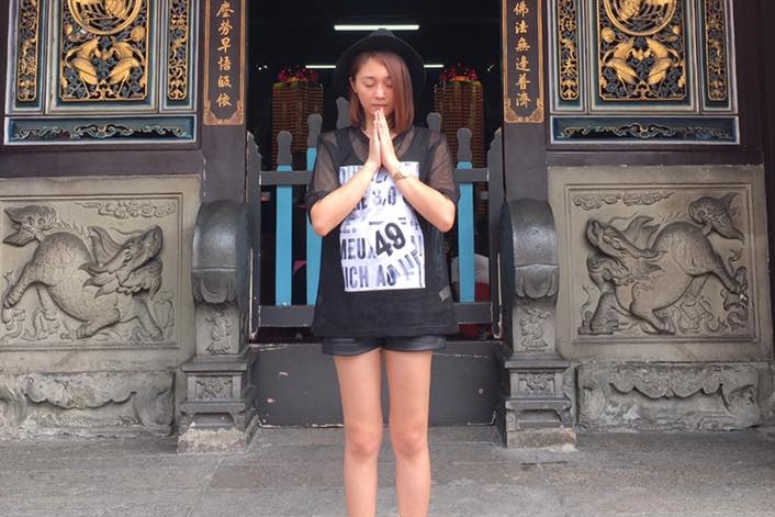 張文綺過去曾是三太子乩身，如今受洗成基督徒。（翻攝自張文綺臉書）