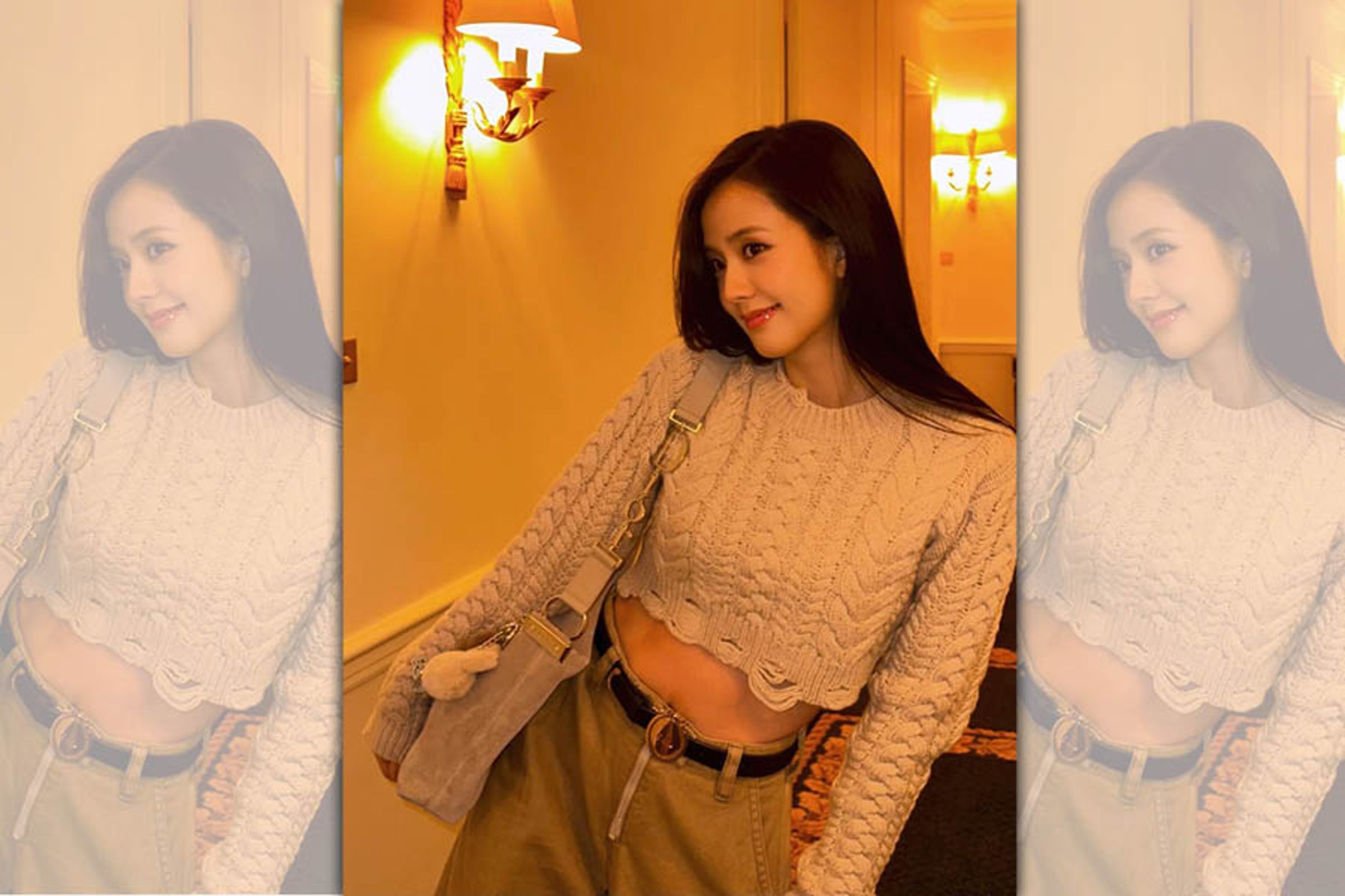 Jisoo搭配Dior 2026春夏Diorly包款。(翻攝自Jisoo IG)