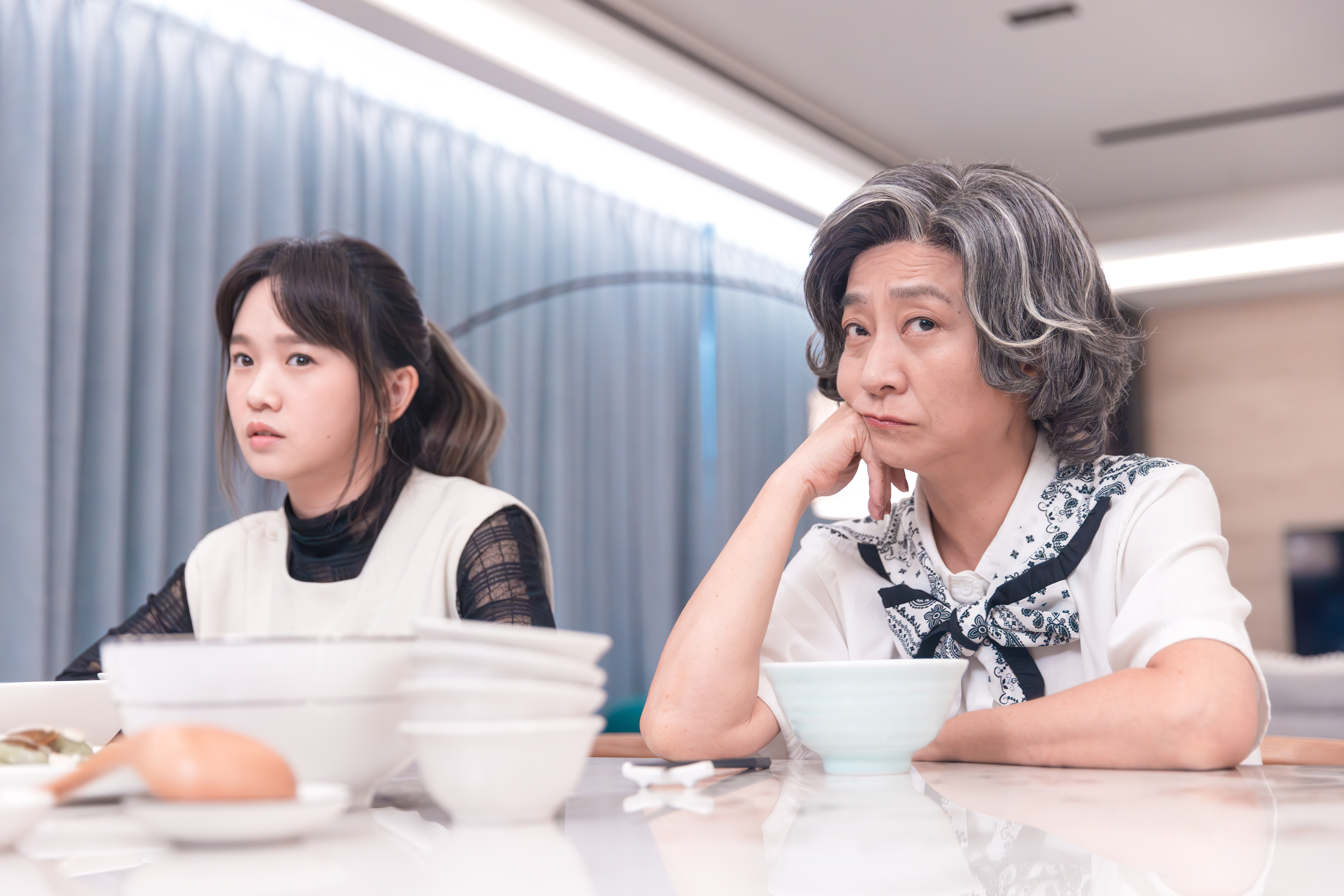 楊麗音和嚴正嵐合作多次默契十足。（華視、公視台語台提供）