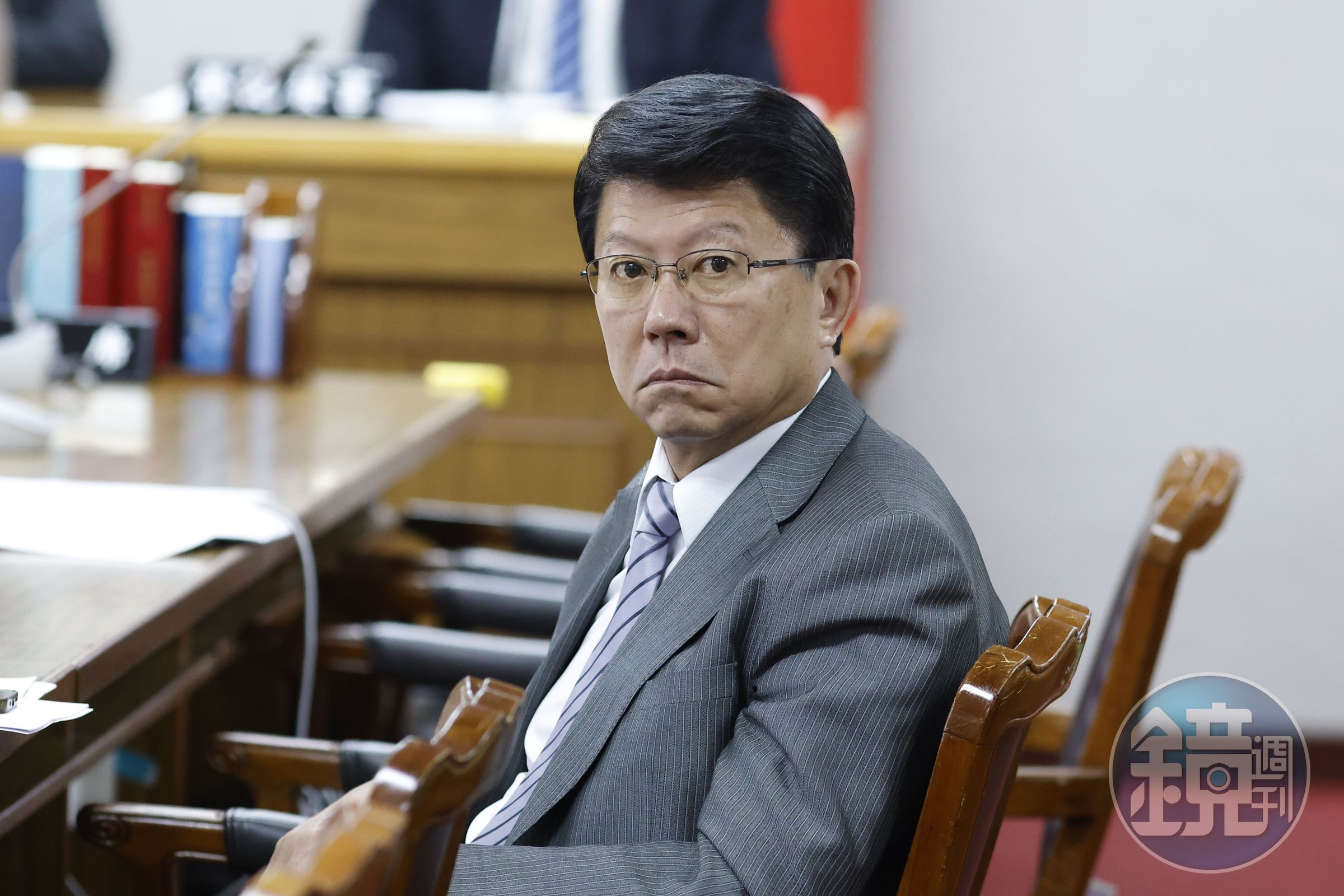 國民黨台南市黨部主委謝龍介昨批檢調搜索是政治惡鬥,今傳出2名幹部涉偽造文書被當庭逮捕。(本刊資料照)