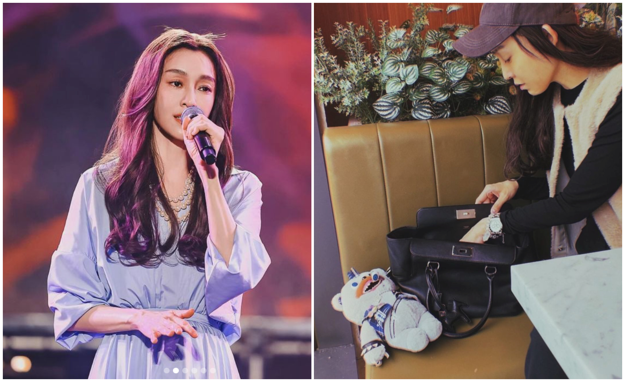 范瑋琪貼出新照片，Hermes toolbox包包和Hamikuma殭屍熊很搶鏡。（翻攝范瑋琪IG）