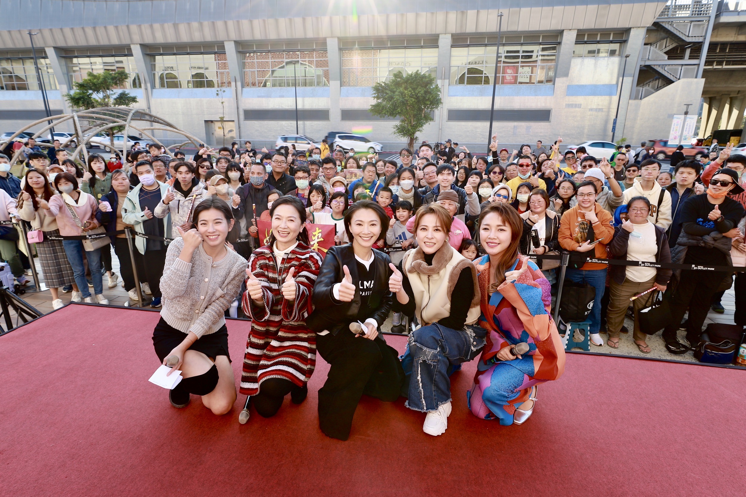 八點檔《好運來》台南見面會吸引民眾參與。（民視提供）