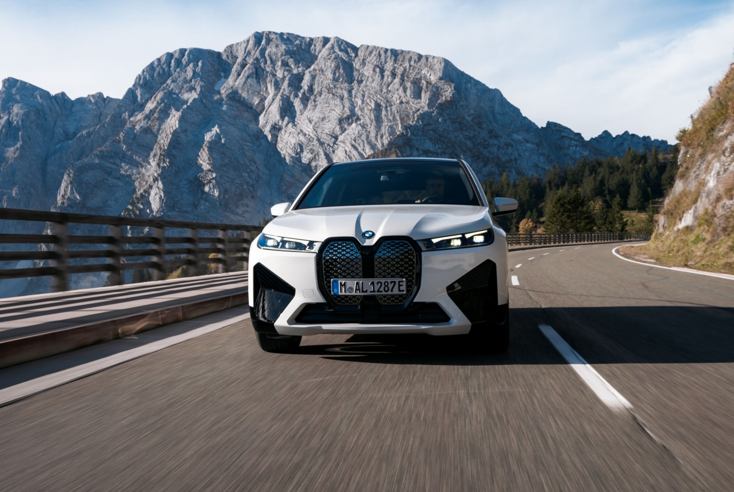 以追求極致的造車工藝與細節完美雕琢，BMW iX從美學與設計出發，刻劃出未來感十足的鮮明車身輪廓搭配專屬Sport外觀套件，結合LED頭燈、俐落無窗框設計、專屬銅色外觀套件及融入Shy Tech隱形科技並將攝影鏡頭與雷達等高科技傳感系統整合於其中的直立封閉式雙腎型水箱護罩