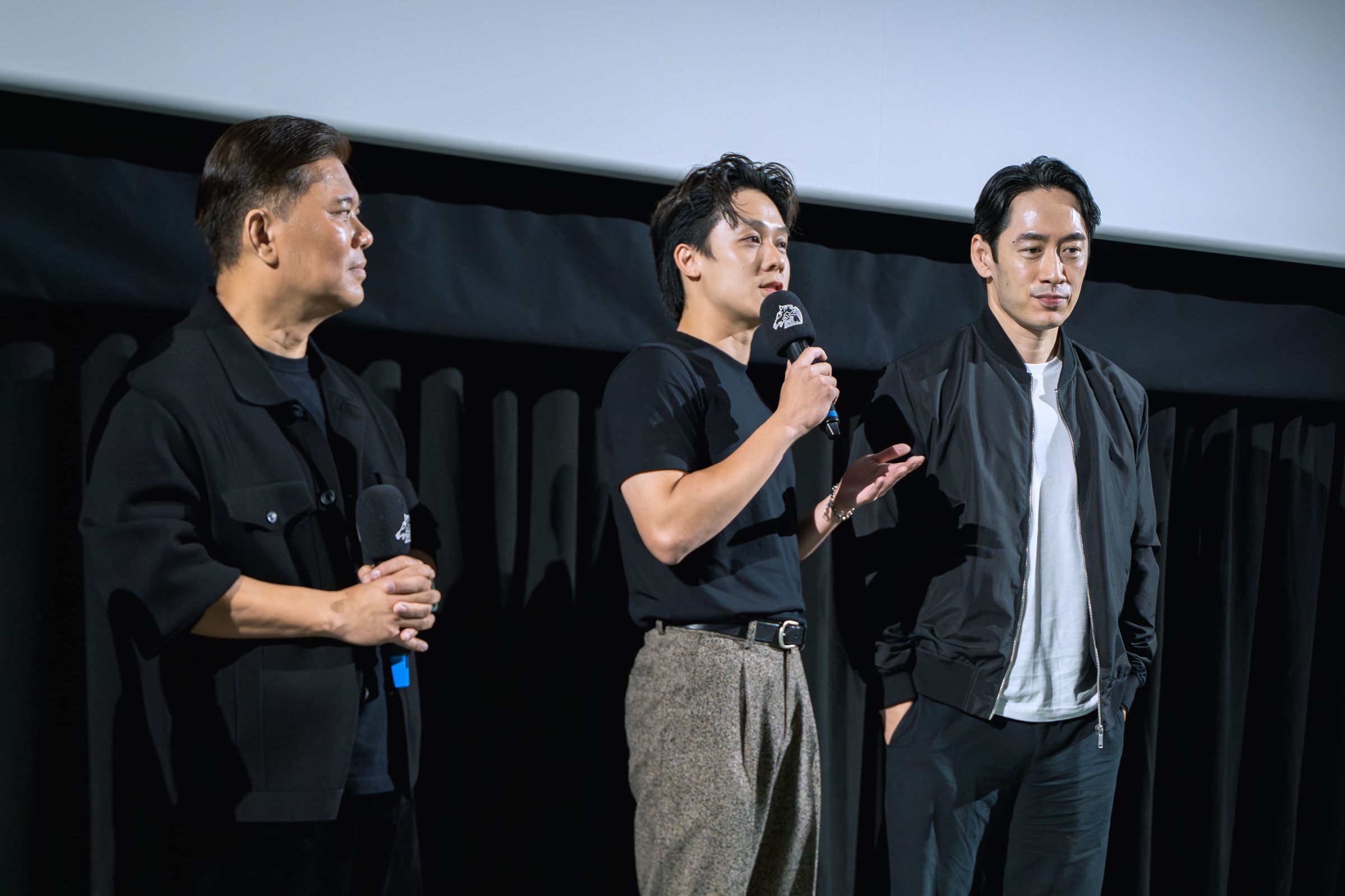 日前許瑞奇與導演王國燊、演員路斯明出席金馬影展映後,分享為了詮釋角色,開拍2年前就在做準備。(甲上提供)