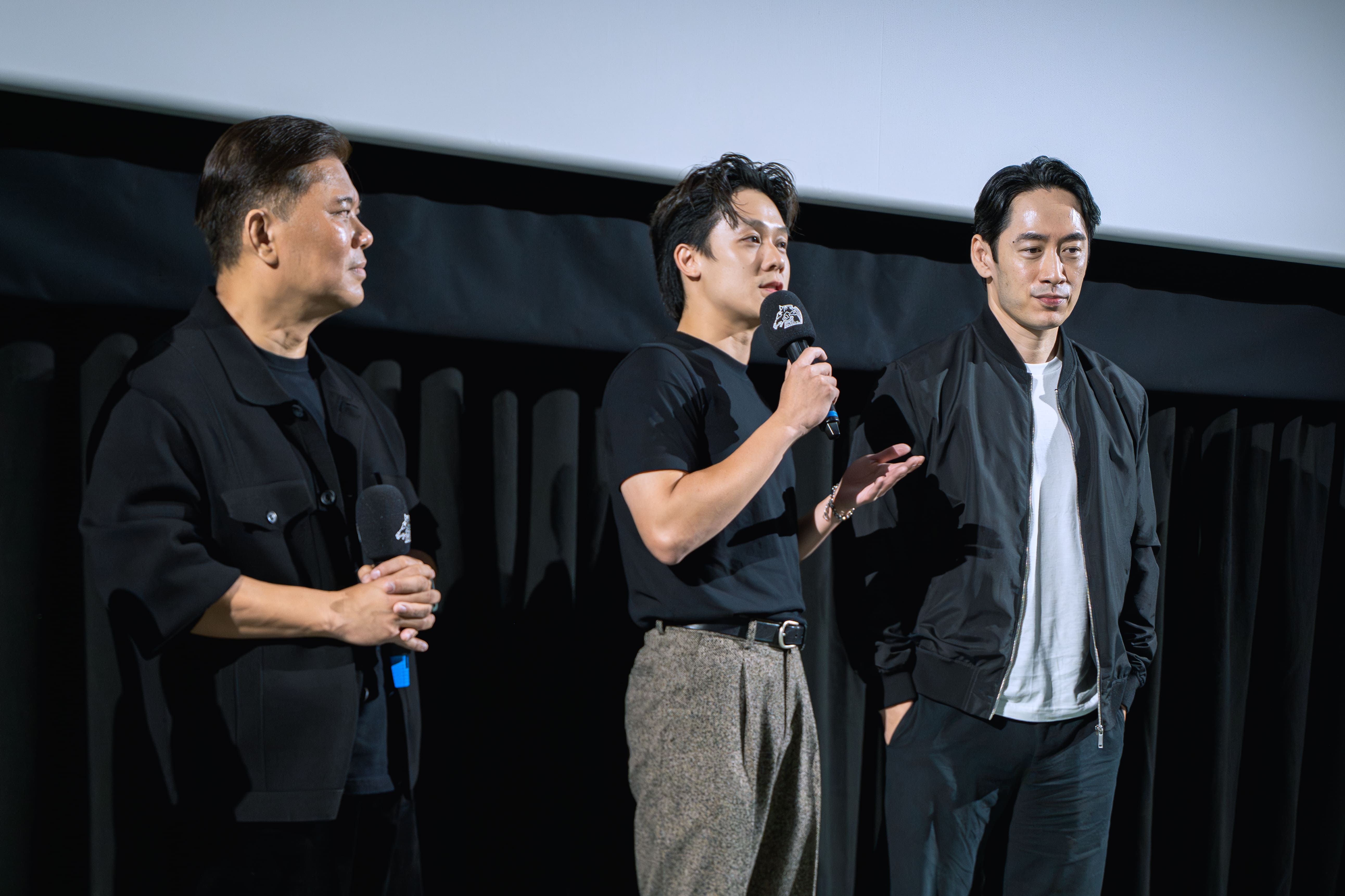 日前許瑞奇與導演王國燊、演員路斯明出席金馬影展映後，分享為了詮釋角色，開拍2年前就在做準備。(甲上提供)