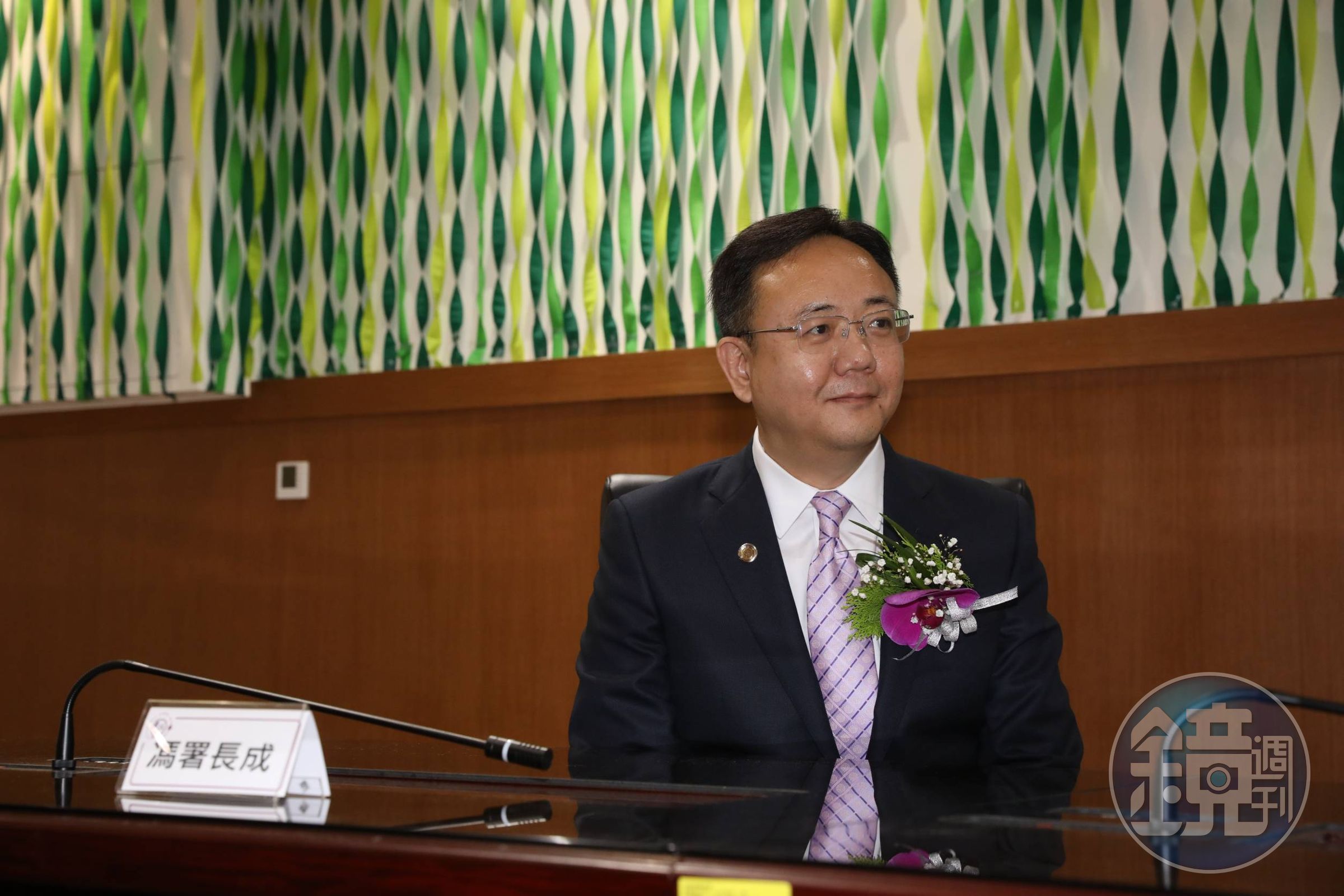 廉政署上午舉行署長交接典禮,新任廉政署長馮成表示會全力以赴。