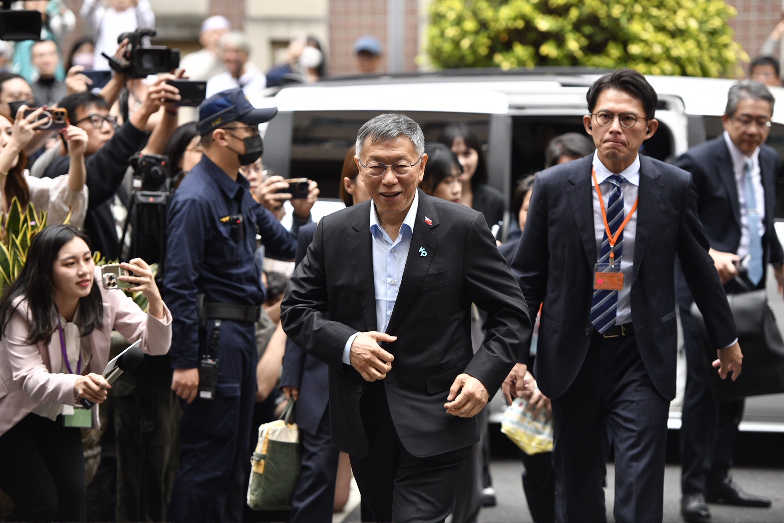 柯文哲今天一審宣判。(鏡報姜永年攝)