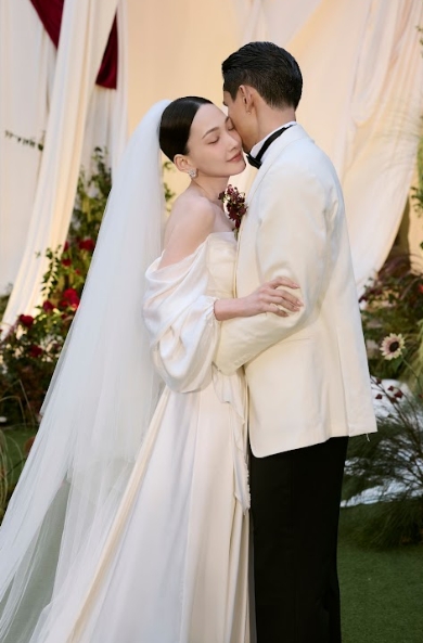 林映唯21日與交往3年多的男友 Richard 完婚,婚禮與宴會細節都由新娘一手包辦。(自由試娛樂提供)