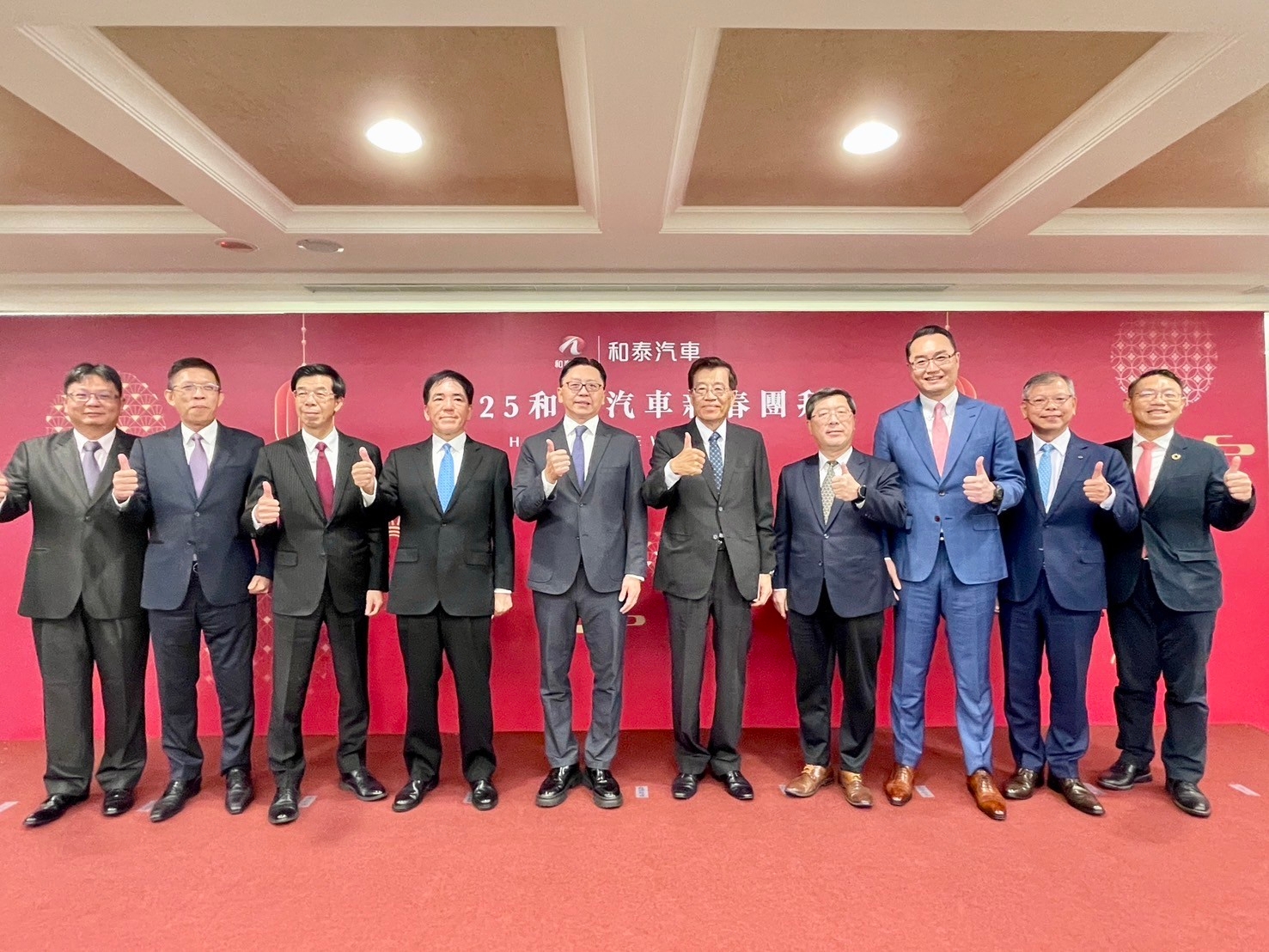 和泰車在開工首日團拜。（和泰車提供）