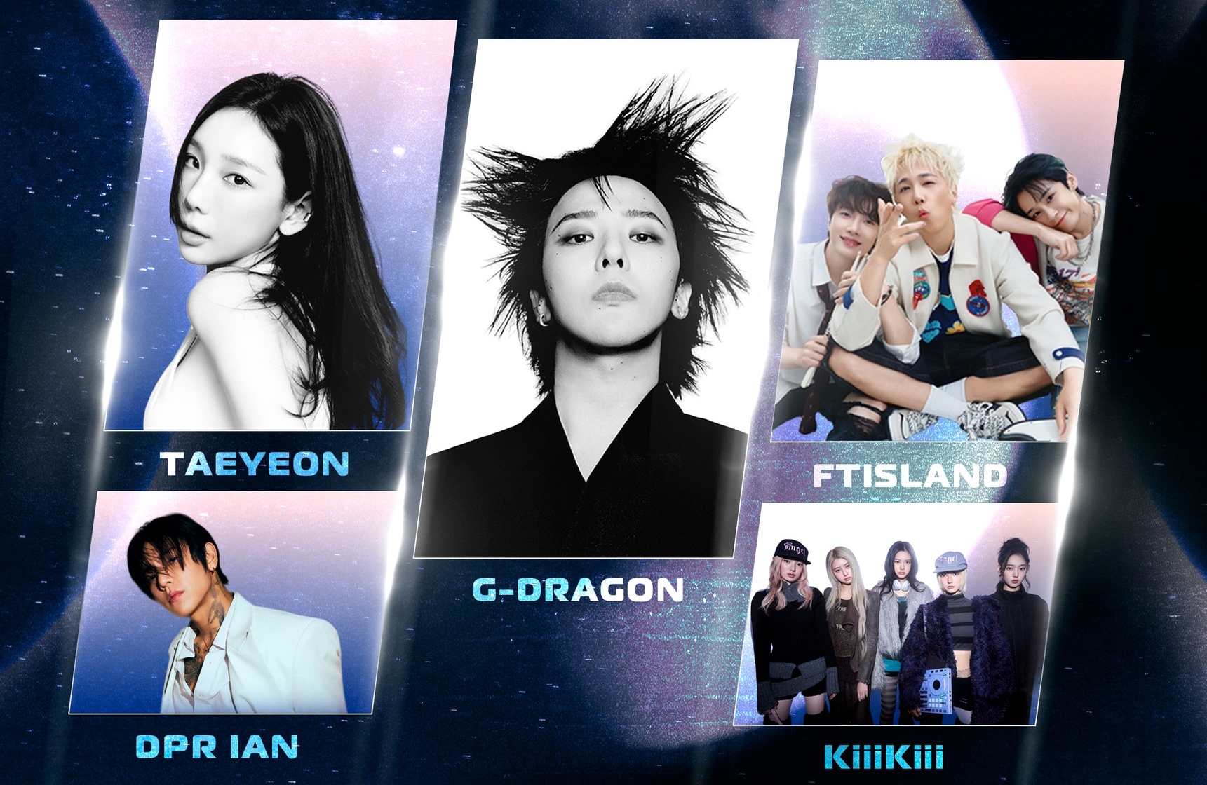「K-SPARK in KAOHSIUNG」今（30日）公布演出名單，GD、太妍、FTISLAND與DPR IAN、KiiiKiii將帶來精采演出。（寬魚國際提供）