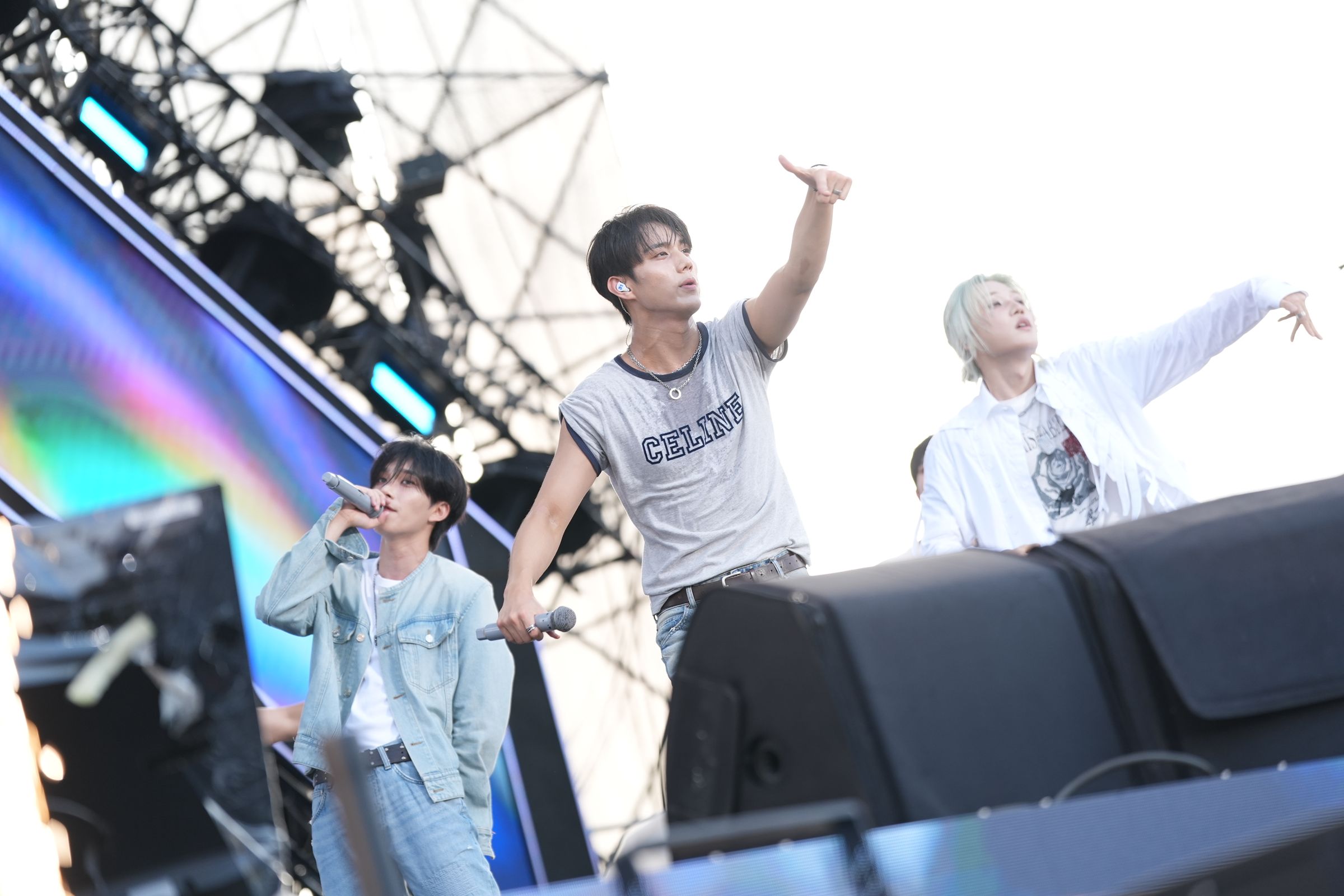 P1Harmony今(26日)登上KRAZY Music Festival Taipei舞台,現場氣氛瞬間升溫。(讀者提供)