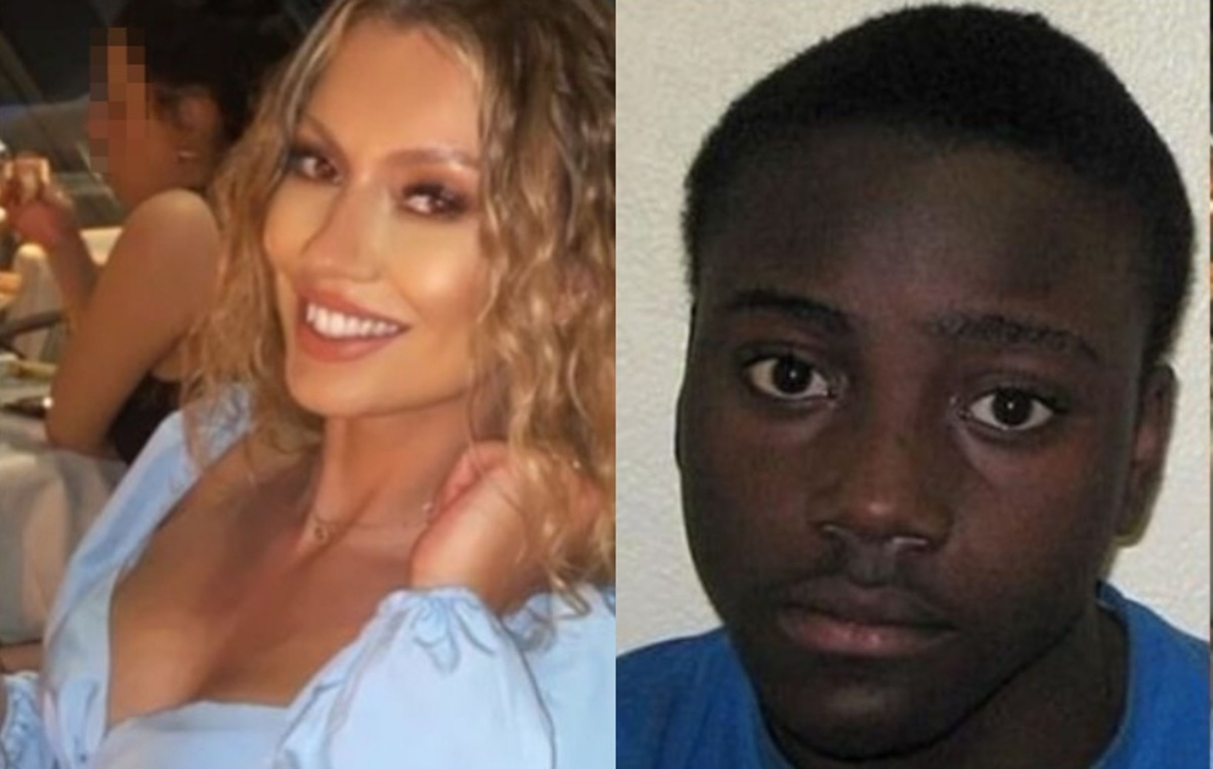 英國旺茲沃思監獄再爆重大醜聞,29歲監獄護理師艾德兒(左)涉嫌與前科累累的殺人犯克羅斯代爾(右)發展地下戀情,艾德兒已於出庭時坦承公職人員行為失當罪。(翻攝自X)