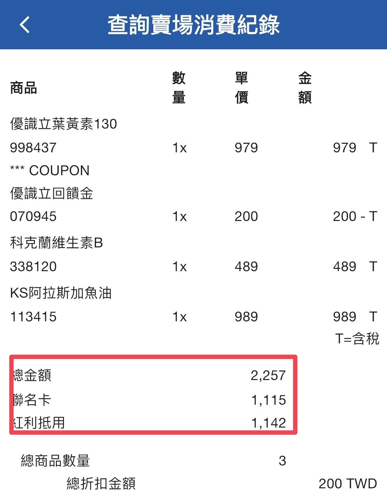好市多會員在社群分享一次信用卡消費折抵破千元,引發不少網友響應。(翻攝「好市多商品資訊分享」臉書社團)
