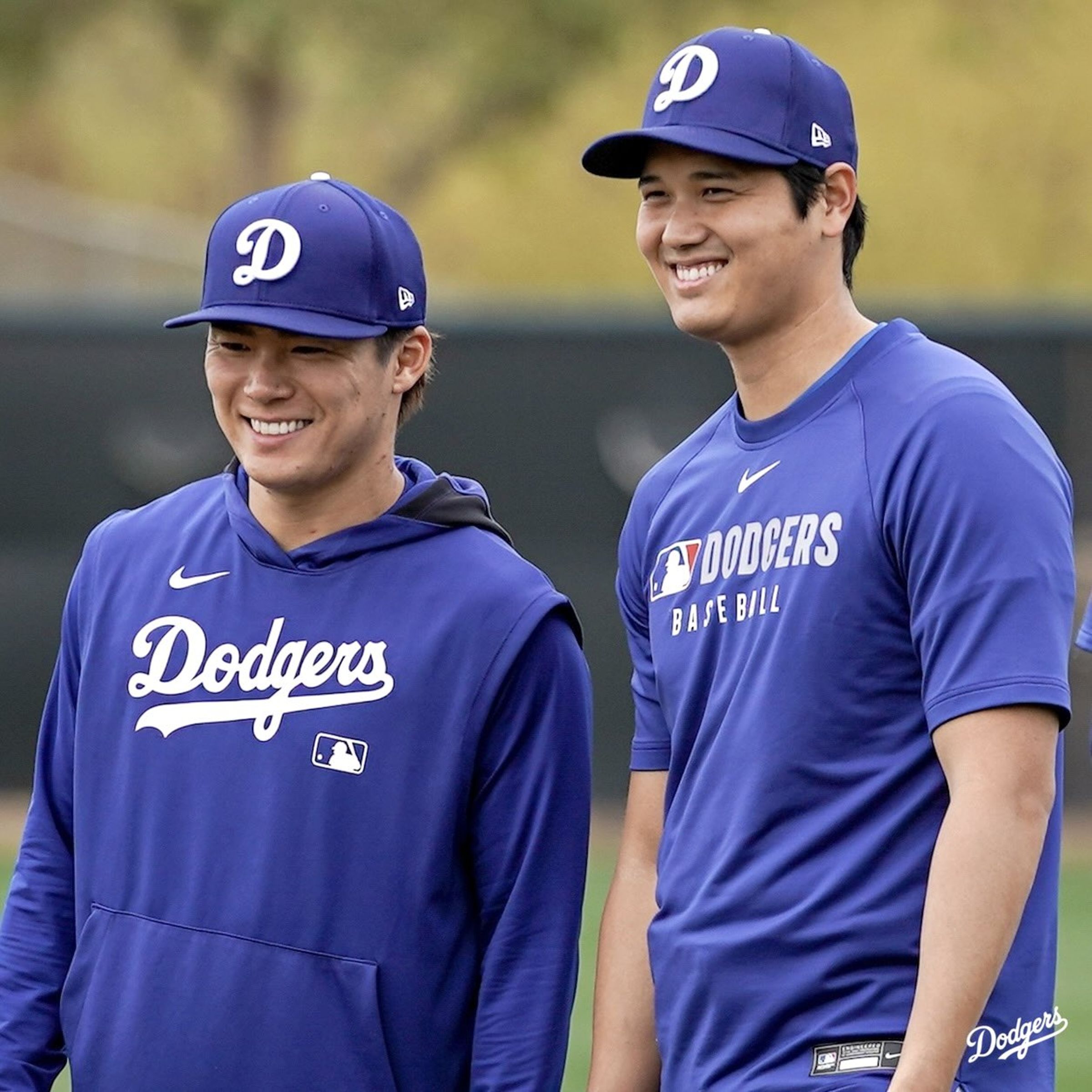 山本由伸、大谷翔平是道奇陣中王牌日本球星,這次也將回到東京巨蛋進行開幕戰。(翻攝自道奇隊X)