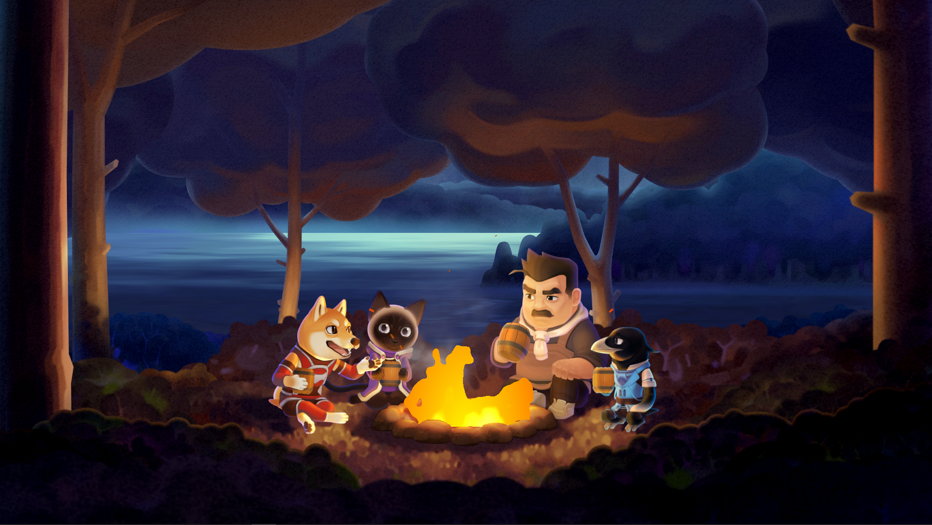 《大廚老陳》角色設計是近2.5頭身的「可愛」「獸人」形象。（不或互動娛樂提供）