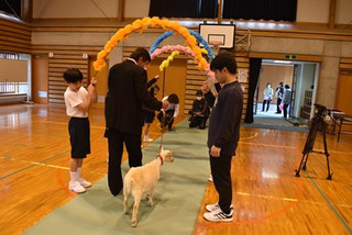 南醬參加入學典禮，場面十分逗趣。（翻攝自南永小學官網）
