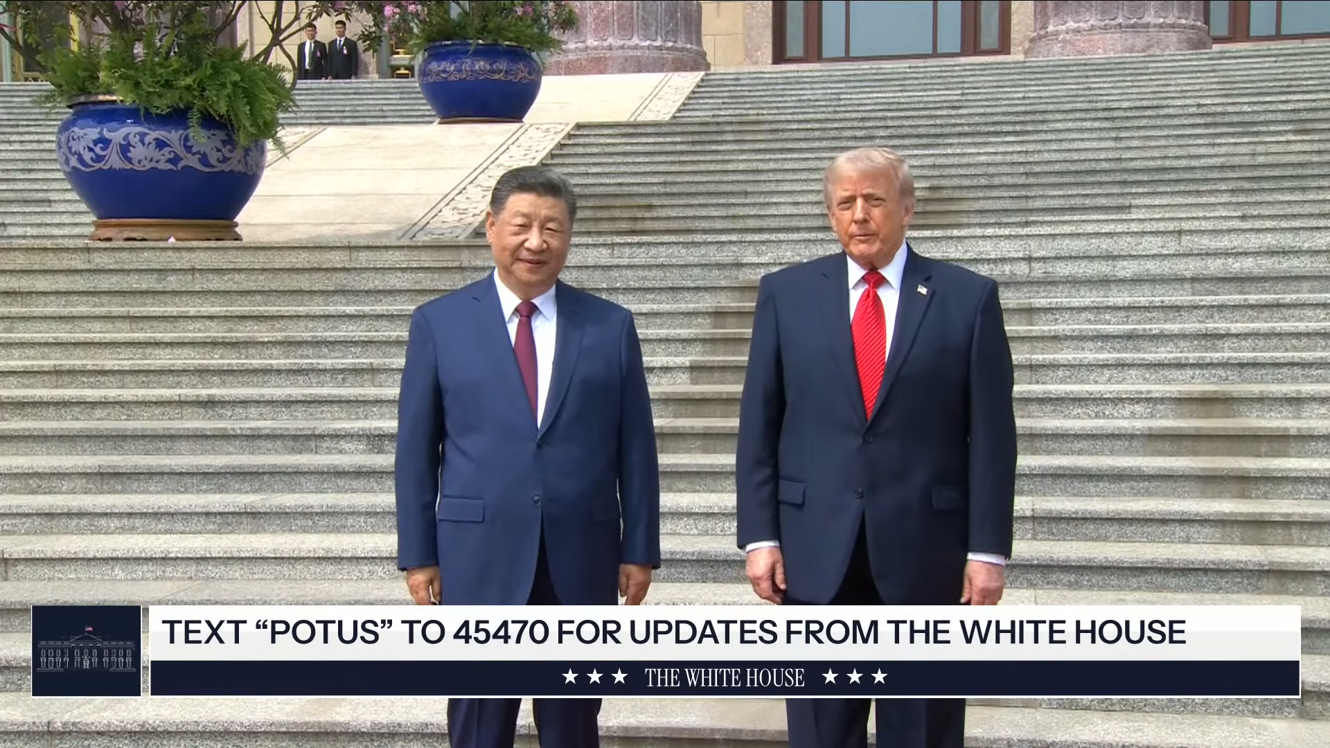 眾所矚目的川習會於北京登場，開場排場相當盛大。（翻攝YT@The White House）
