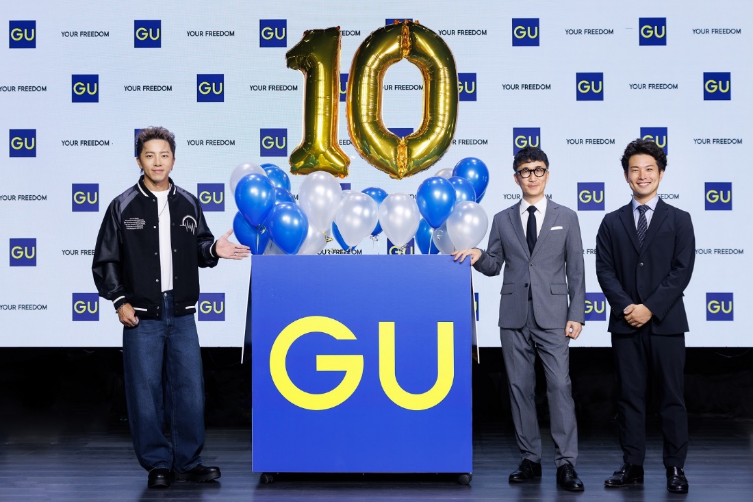坤達出席「GU 10週年」活動。(GU提供)
