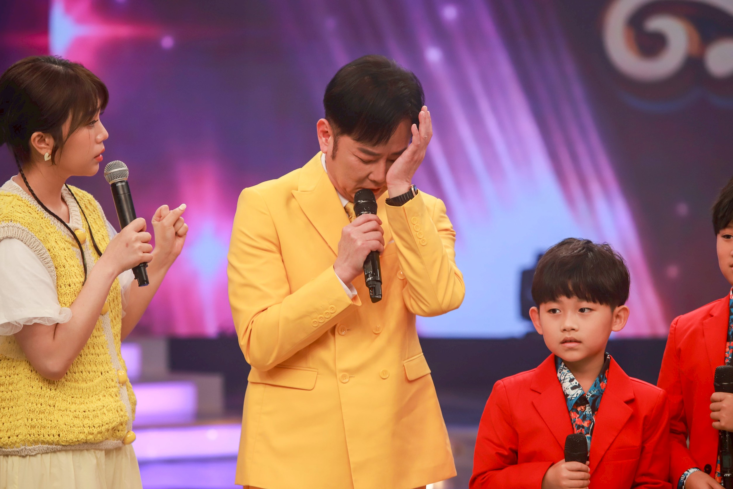 陽帆錄影淚灑攝影棚為收視助攻。（民視提供）