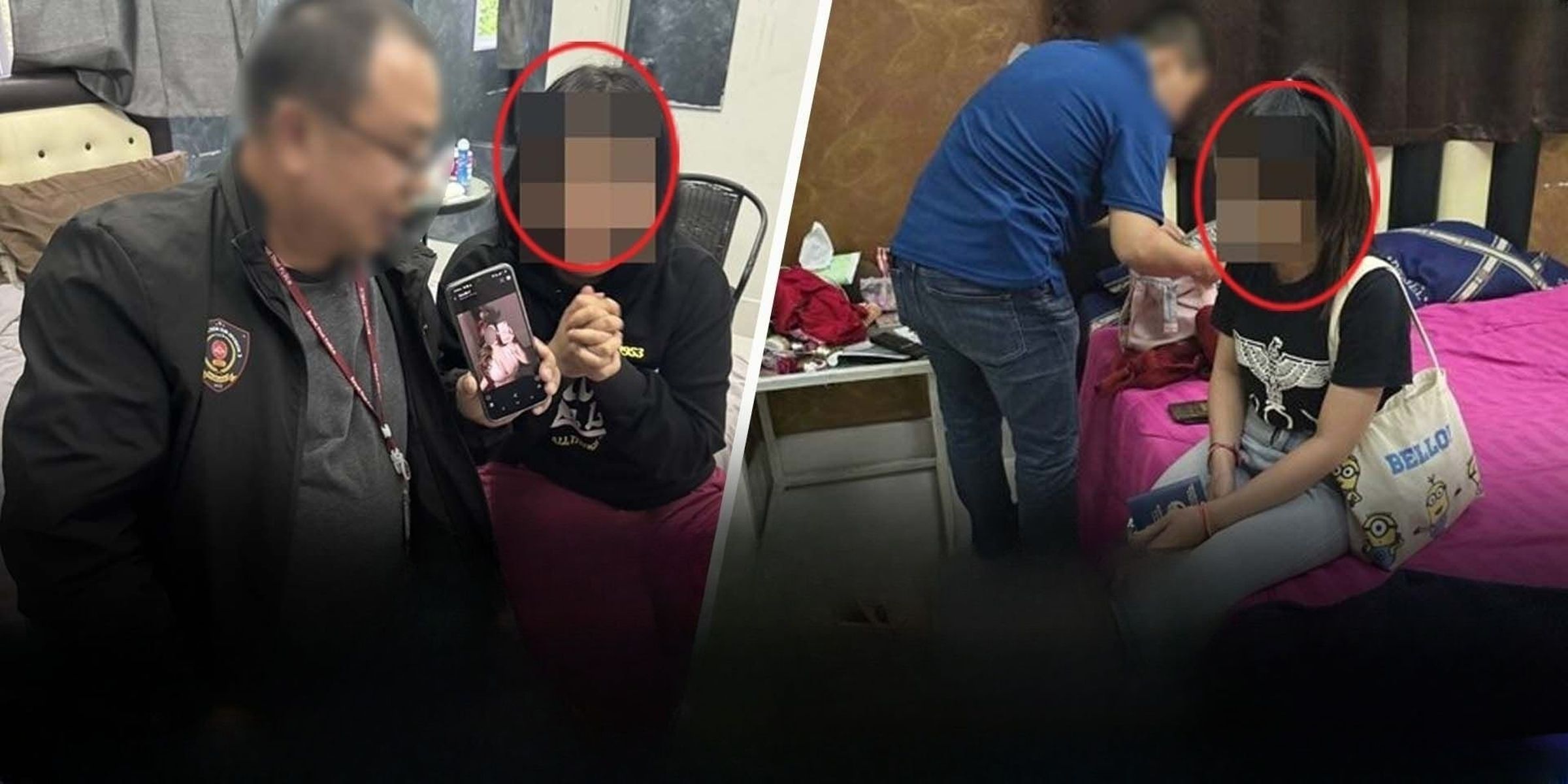 她們透過社群平台X刊登「人間胸器」級美女照招攬嫖客,實際本人卻與照片差距甚大。(翻攝畫面)