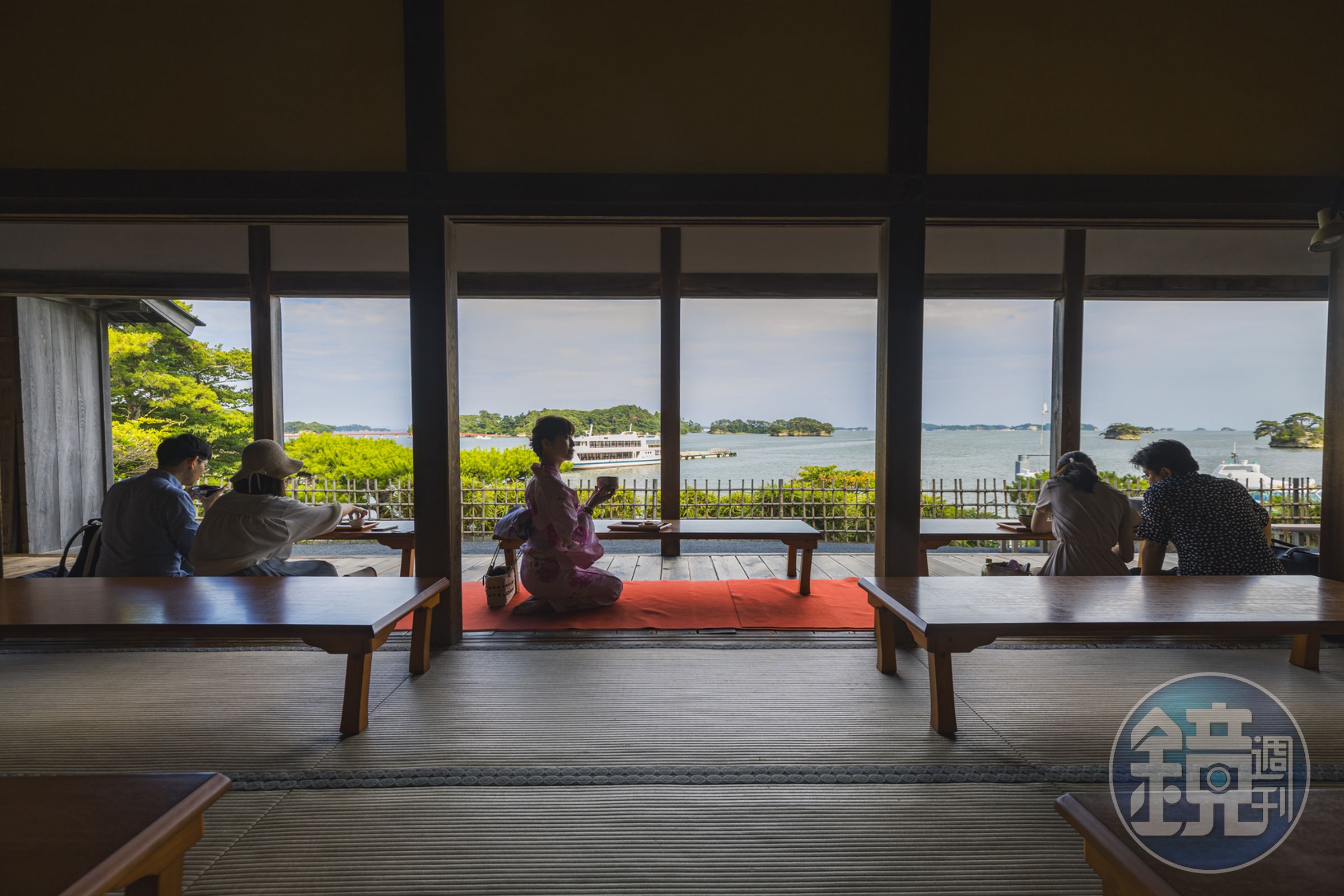 「觀瀾亭」是早期達官顯要觀賞松島灣的絕佳場域，現在建築也被指定為日本國家重要文化財產。