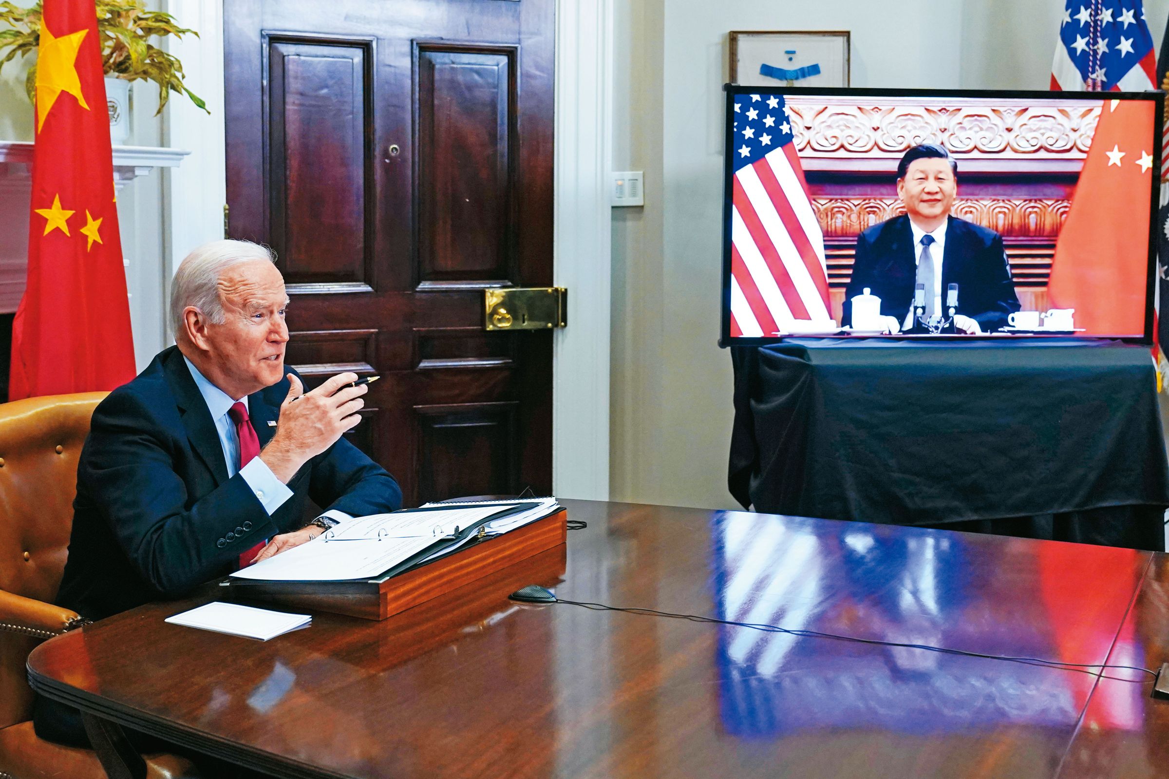 美國總統拜登與中國國家主席習近平的「拜習會」,能否為陷入僵局的中美對抗帶來曙光,備受矚目。(達志影像)