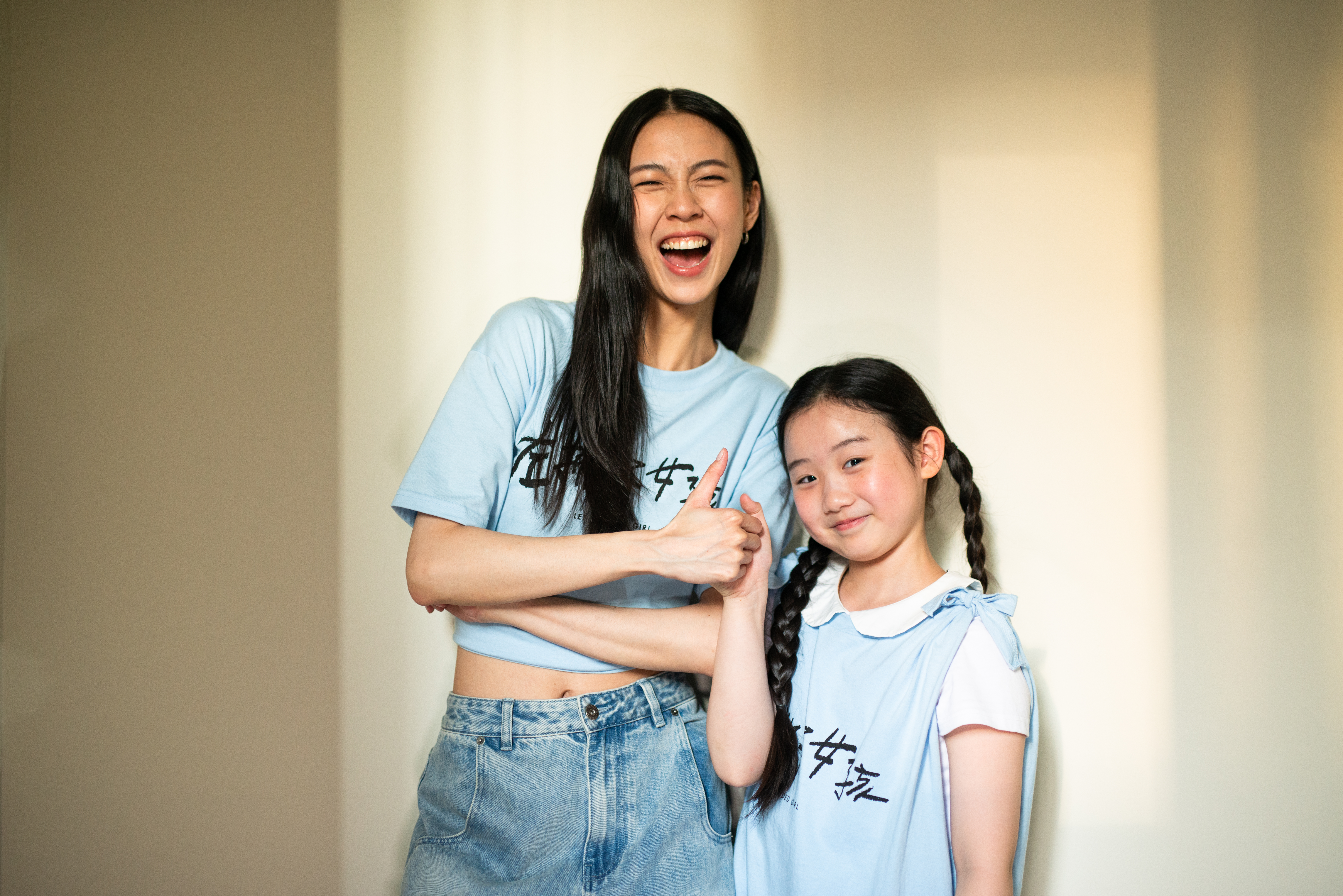 馬士媛自己喜歡可以一起玩鬧的小朋友,葉子綺靈活大方,2人一拍即合。