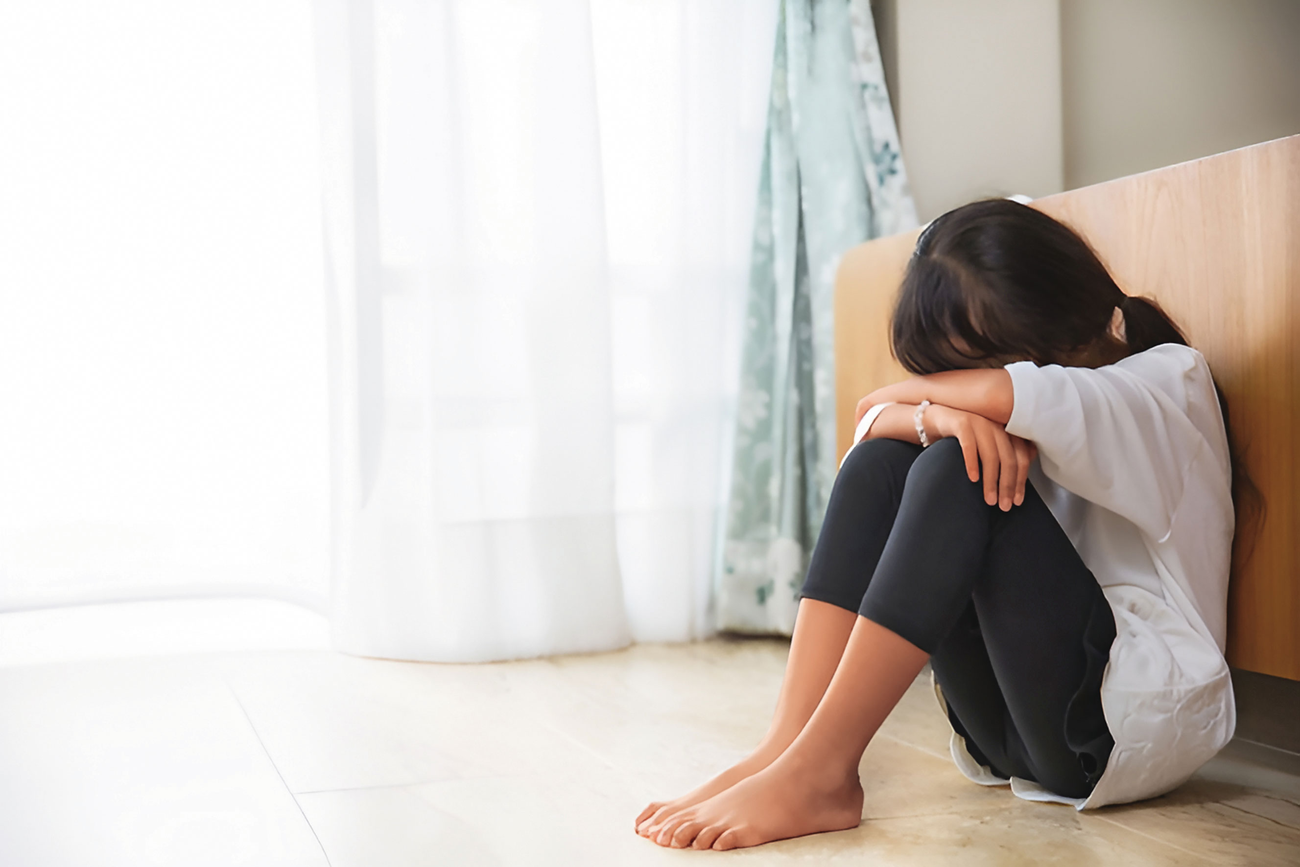 孩子受到傷害，往往需要更長的時間復原。圖為示意畫面。（東方IC）