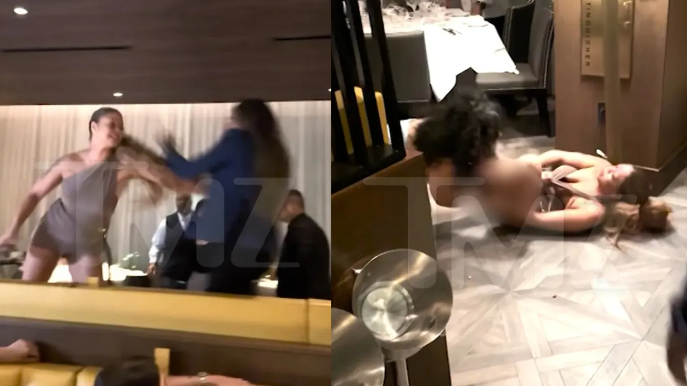2女高檔牛排館穿禮服互毆「底褲全都露」　扯髮互踹…旁邊餐客看好戲