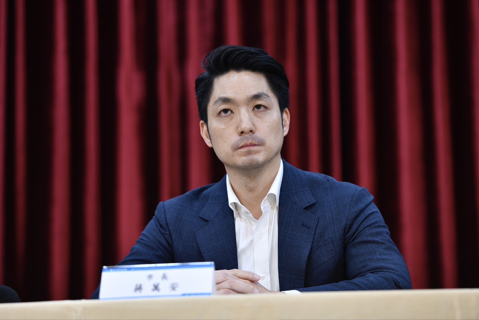 蔣萬安今主持記者會。