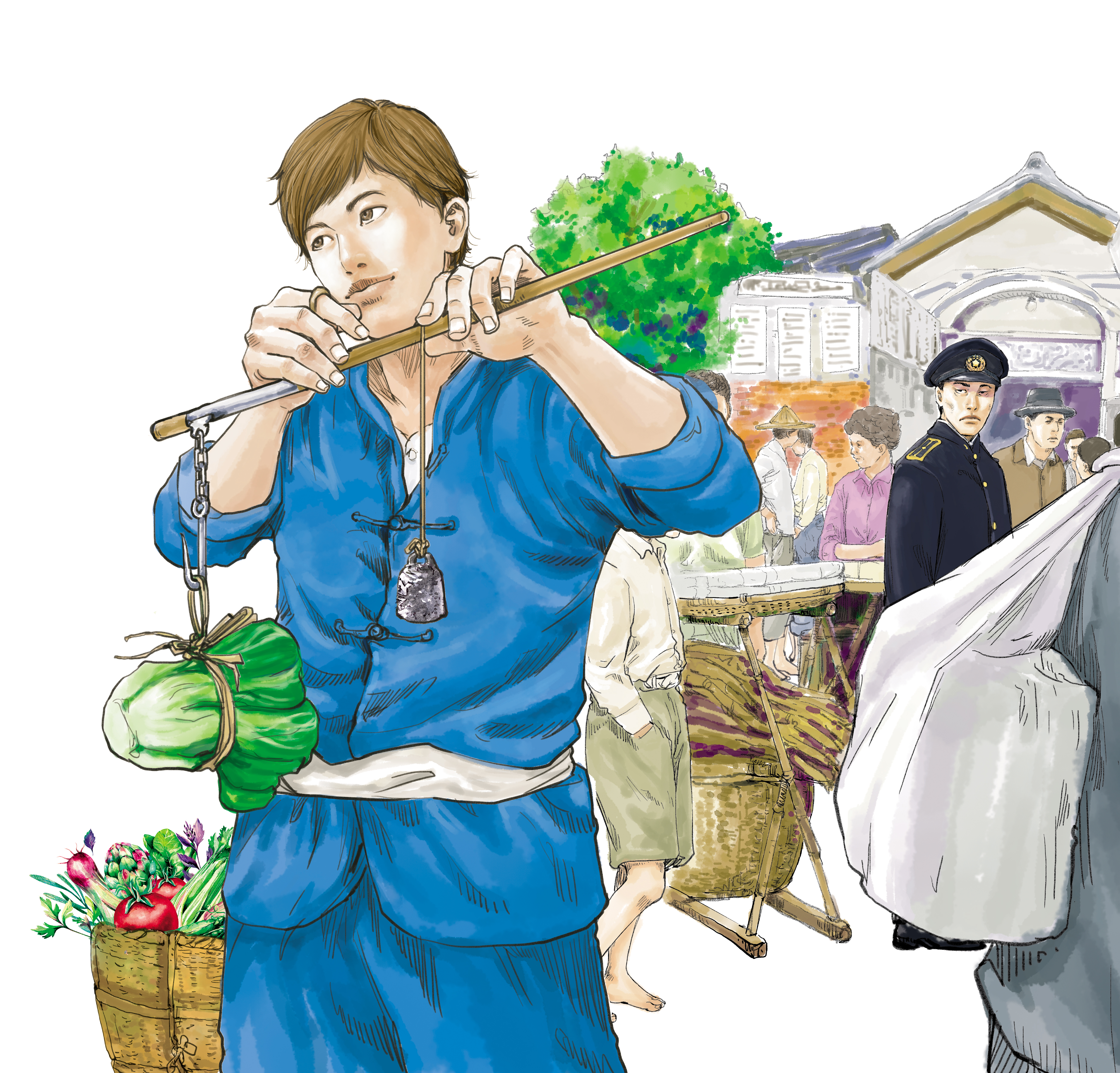 賴和小說〈一桿秤仔〉推出漫畫版（圖），入圍第15屆金漫獎「年度漫畫獎」。（前衛出版社提供）