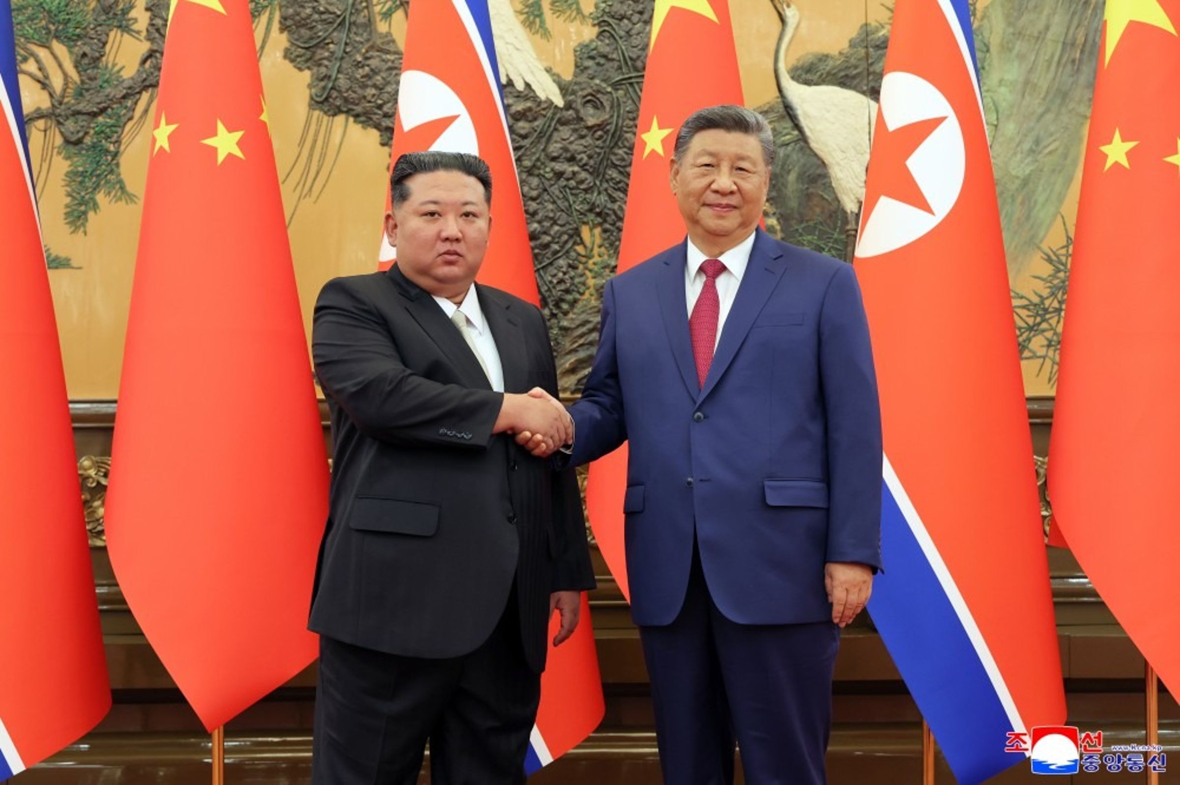 北韓領導人金正恩上週在北京閱兵儀式中,成為最大外交贏家。(翻攝自朝中社)
