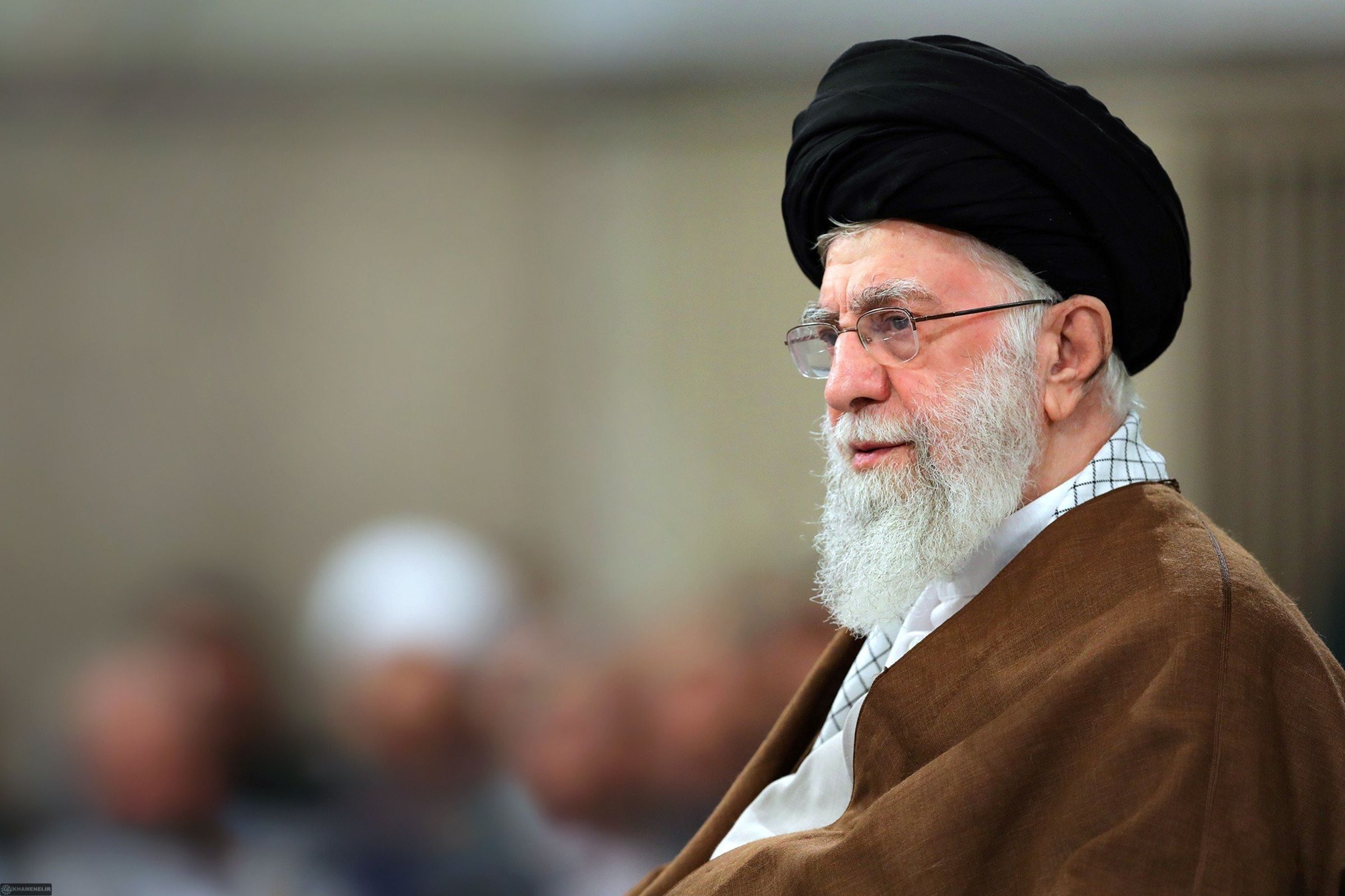 伊朗最高領袖哈米尼正面臨統治以來最嚴重的危機。（翻攝自@khamenei_ir X）