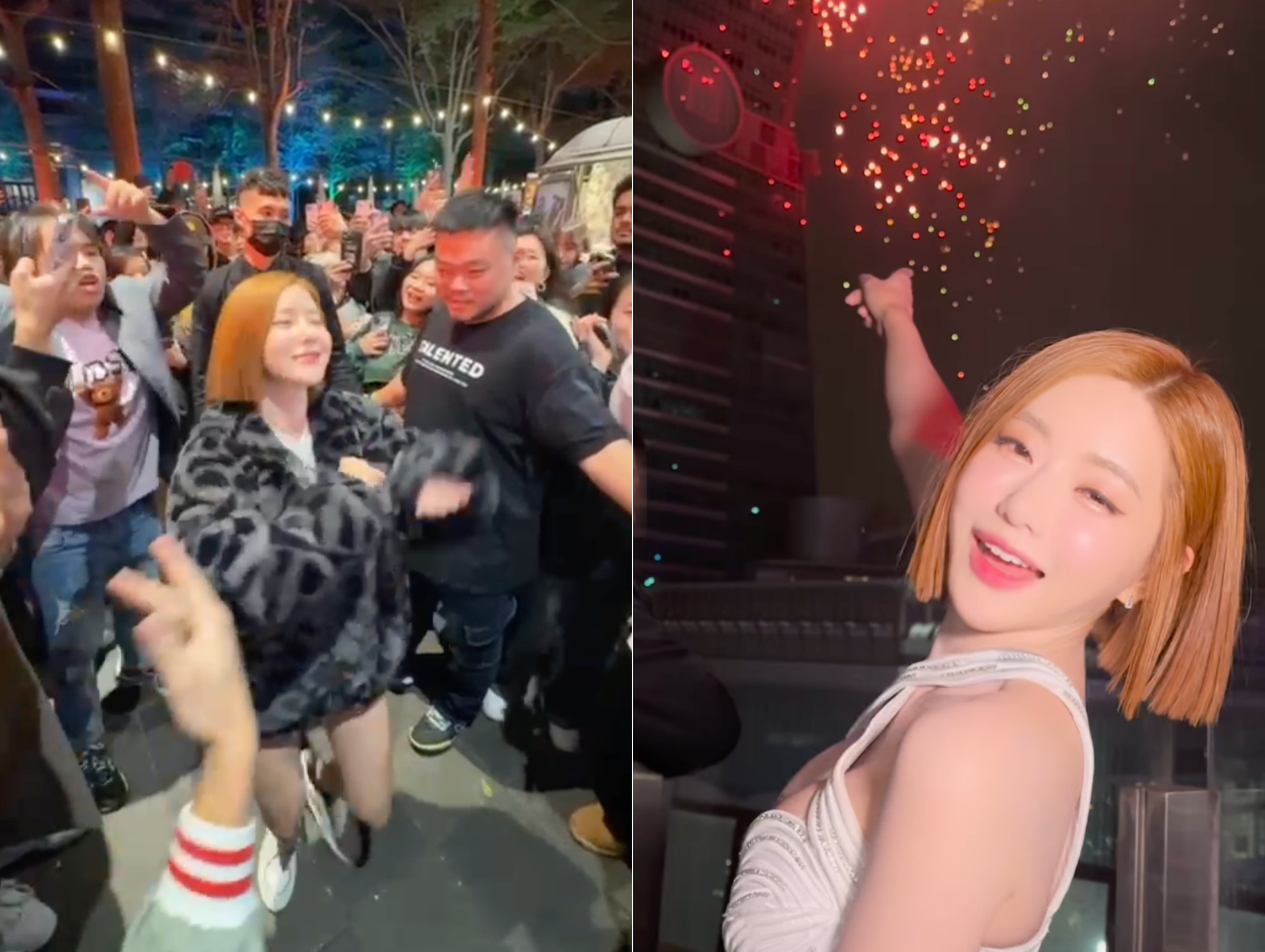 DJ SODA上週在台北跨年，開心在信義街頭與民眾大跳〈辣台妹〉。（翻攝 DJ SODA IG)