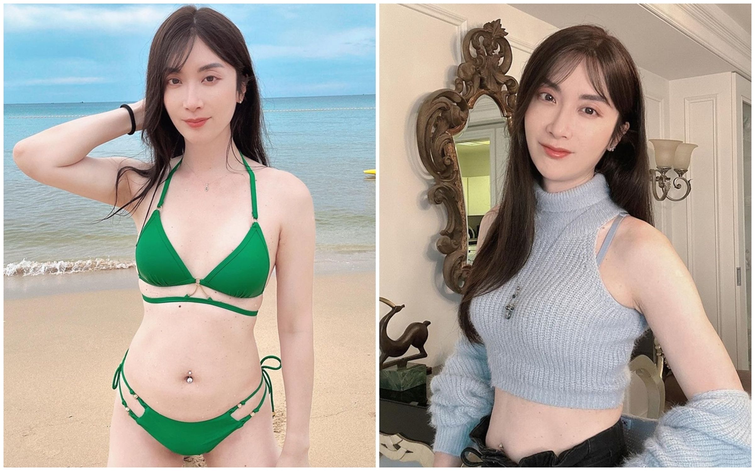 「最美檢察官」陳漢章火辣穿著比基尼引起外界關注,不過卻有人質疑他是否已變性,他則以高EQ的方式回應。(翻攝自prosecutorlakulaku IG)