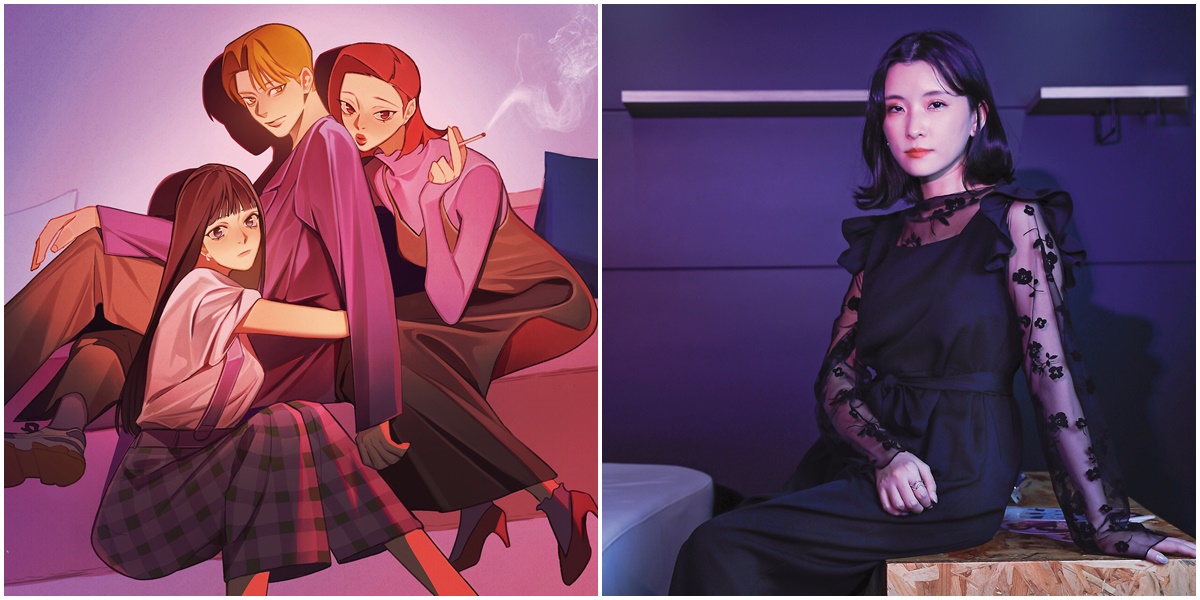 日下棗（右）創作《三個不結婚的女人》，表達婚與不婚都只是人生選擇。