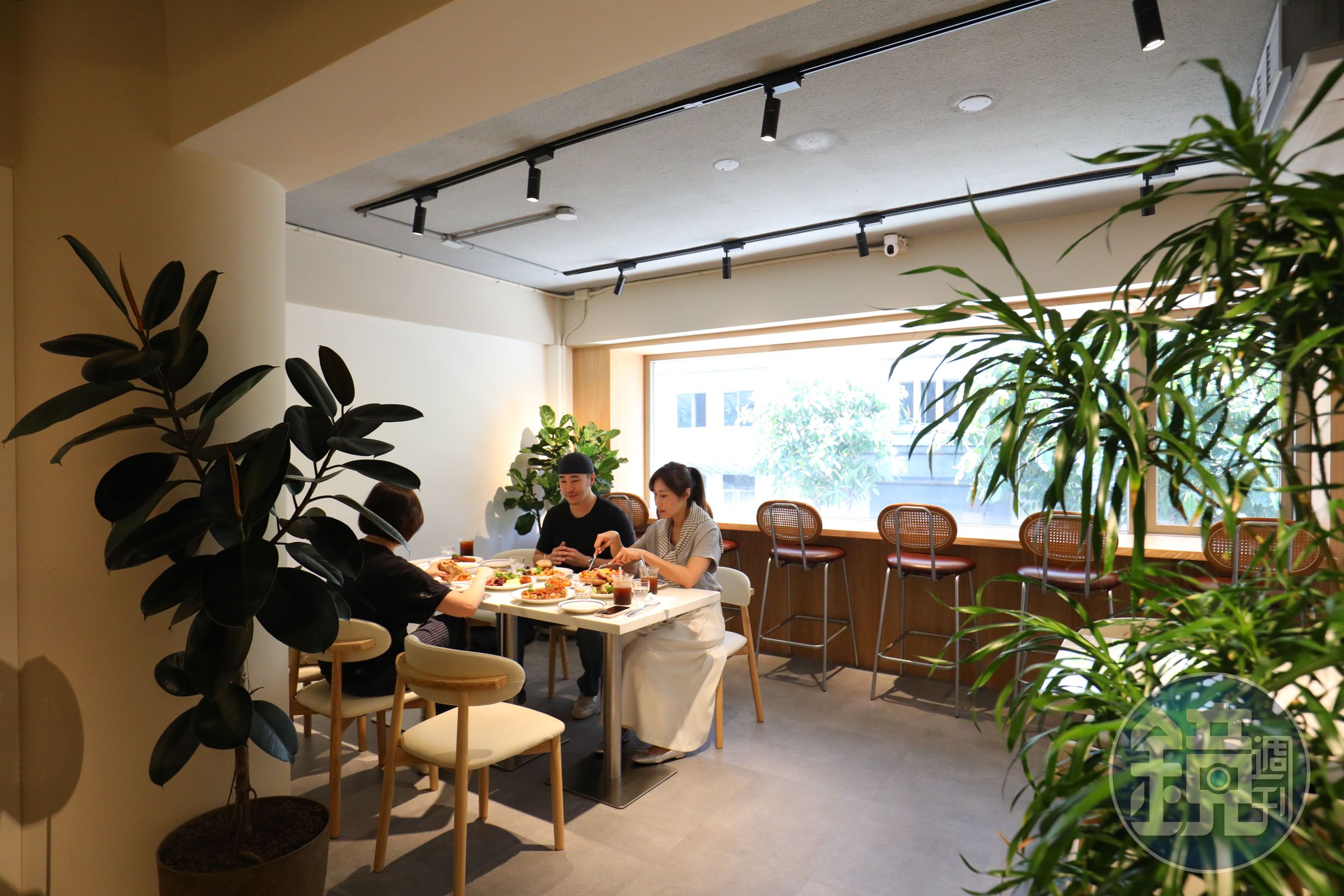 「SBREAD」的2樓大窗引入樹蔭綠意，是可以舒適吃頓早午餐的地方。