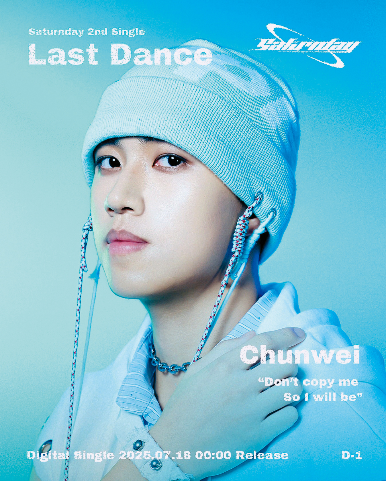 張峻瑋Chunwei。生日:2002年10月4日(22歲)。身高/體重:180公分/75公斤。學歷:輔仁大學休學中。(翻攝自Saturnday IG)