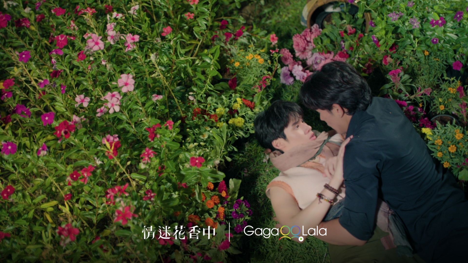 Phummarak與Gaysorn在森林初次相遇，命運與危機同時展開。（GagaOOLala提供）