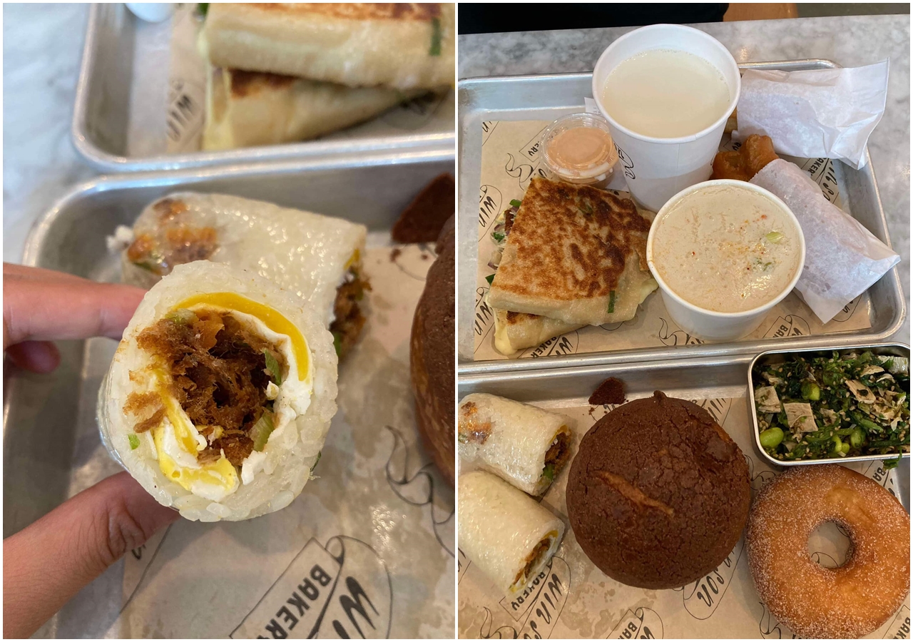 朱宥勳日前到美國演講，特別到紐約體驗台灣人開「Win Son Bakery」早午餐店，認為這就是「精緻化」的範本。（翻攝自朱宥勳臉書）