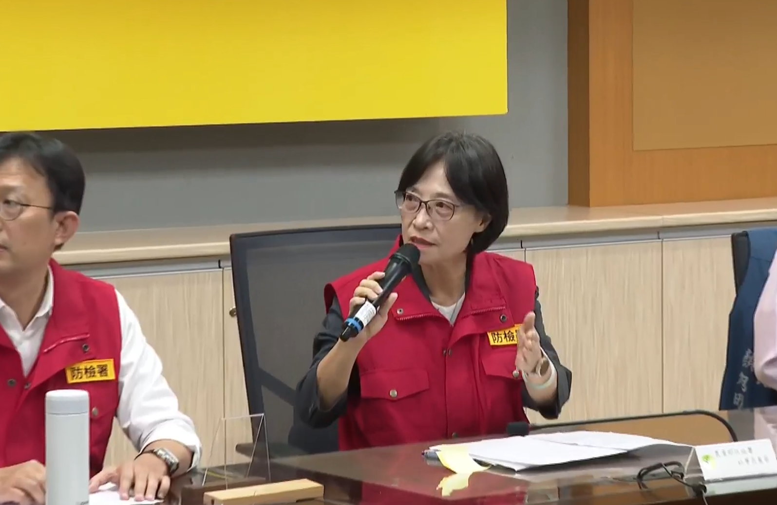 防檢署長杜麗華。（翻攝農業部直播）