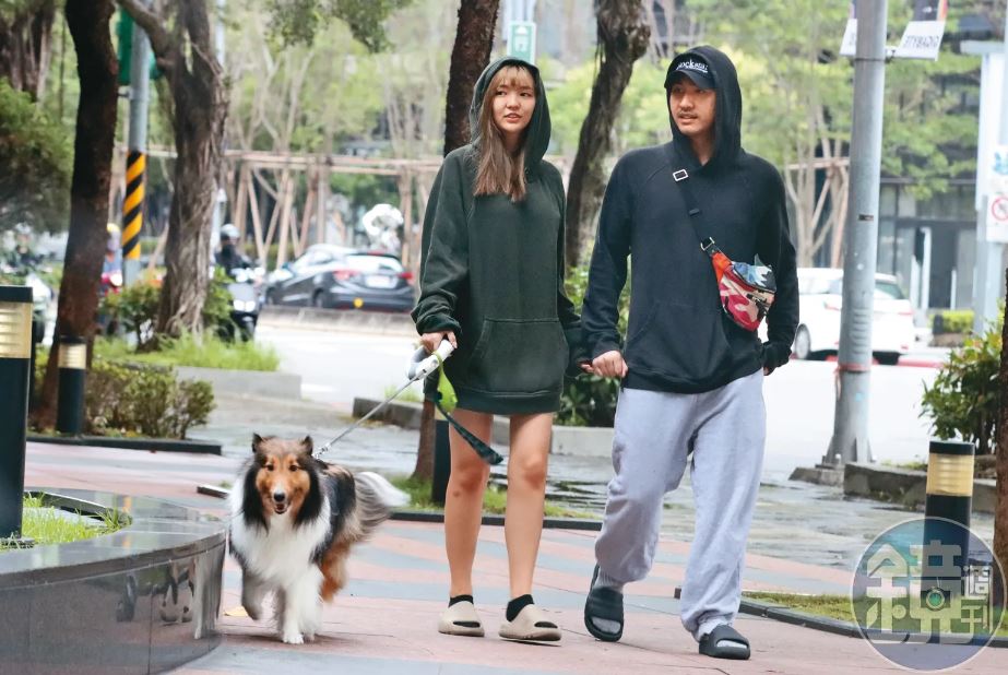 鹿希派去年5月有了新對象盧鼎惠，被本刊直擊疑似同居在自家豪宅。（攝影組）