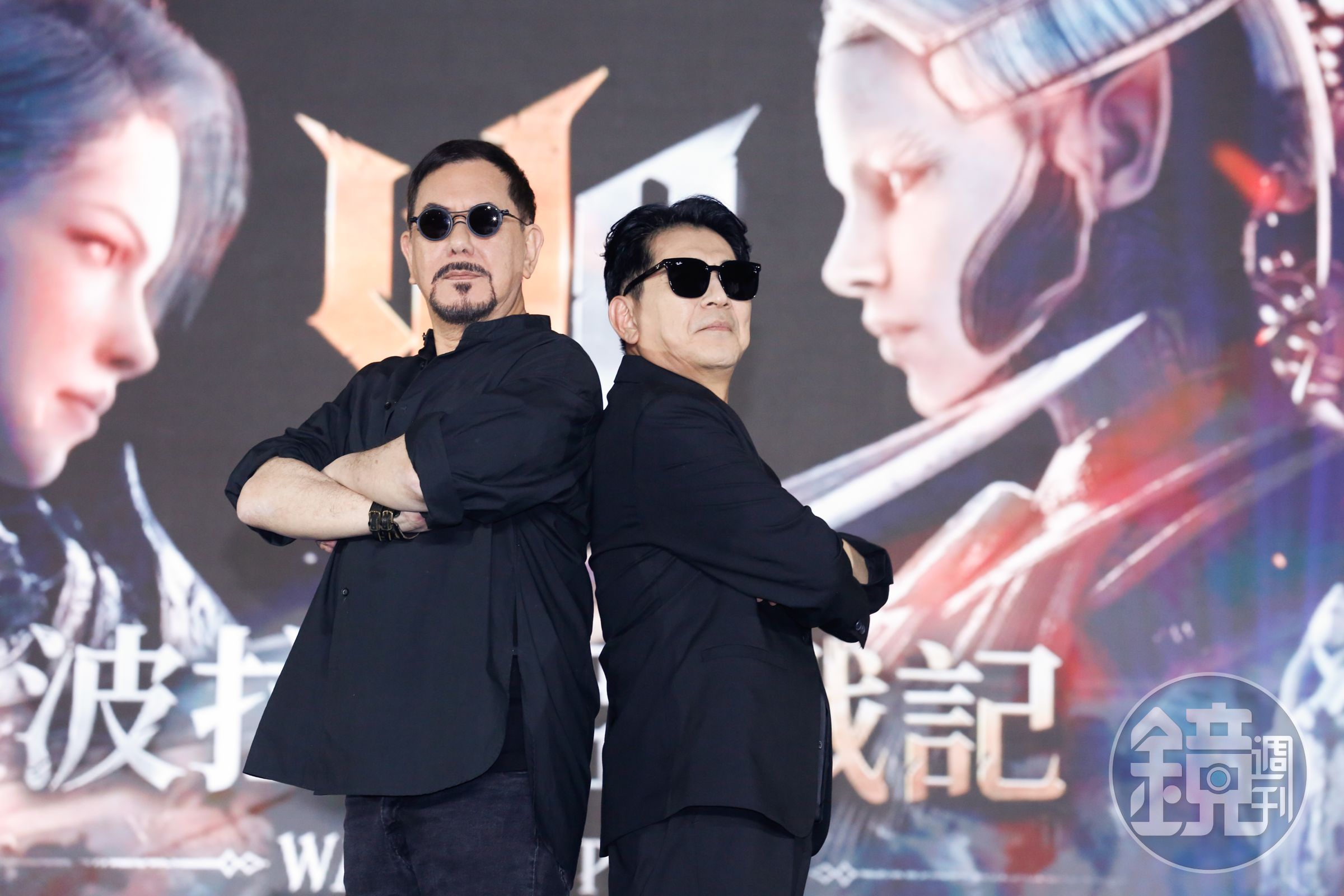 黃秋生(左)與高捷代言同款遊戲,2位均有黑幫電影代表作的大哥,一出場就氣勢十足。