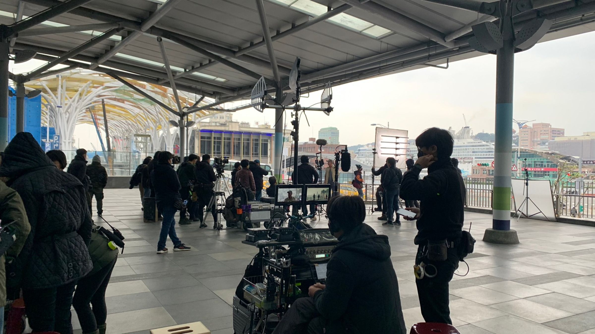 《八尺門的辯護人》基隆火車站拍攝取景。(鏡文學提供)