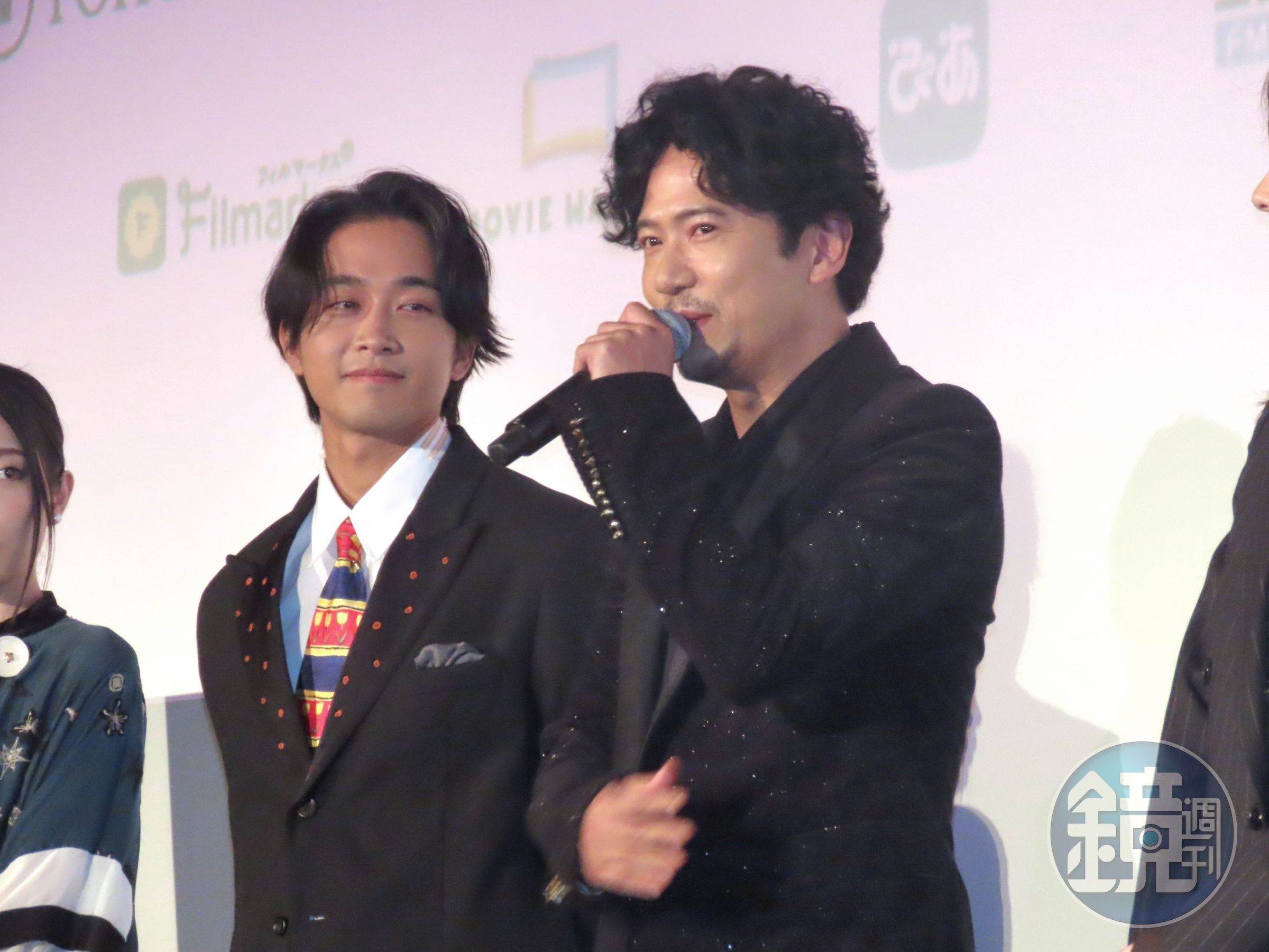 稻垣吾郎（右）第三次參加東京影展，左為佐藤寬太。