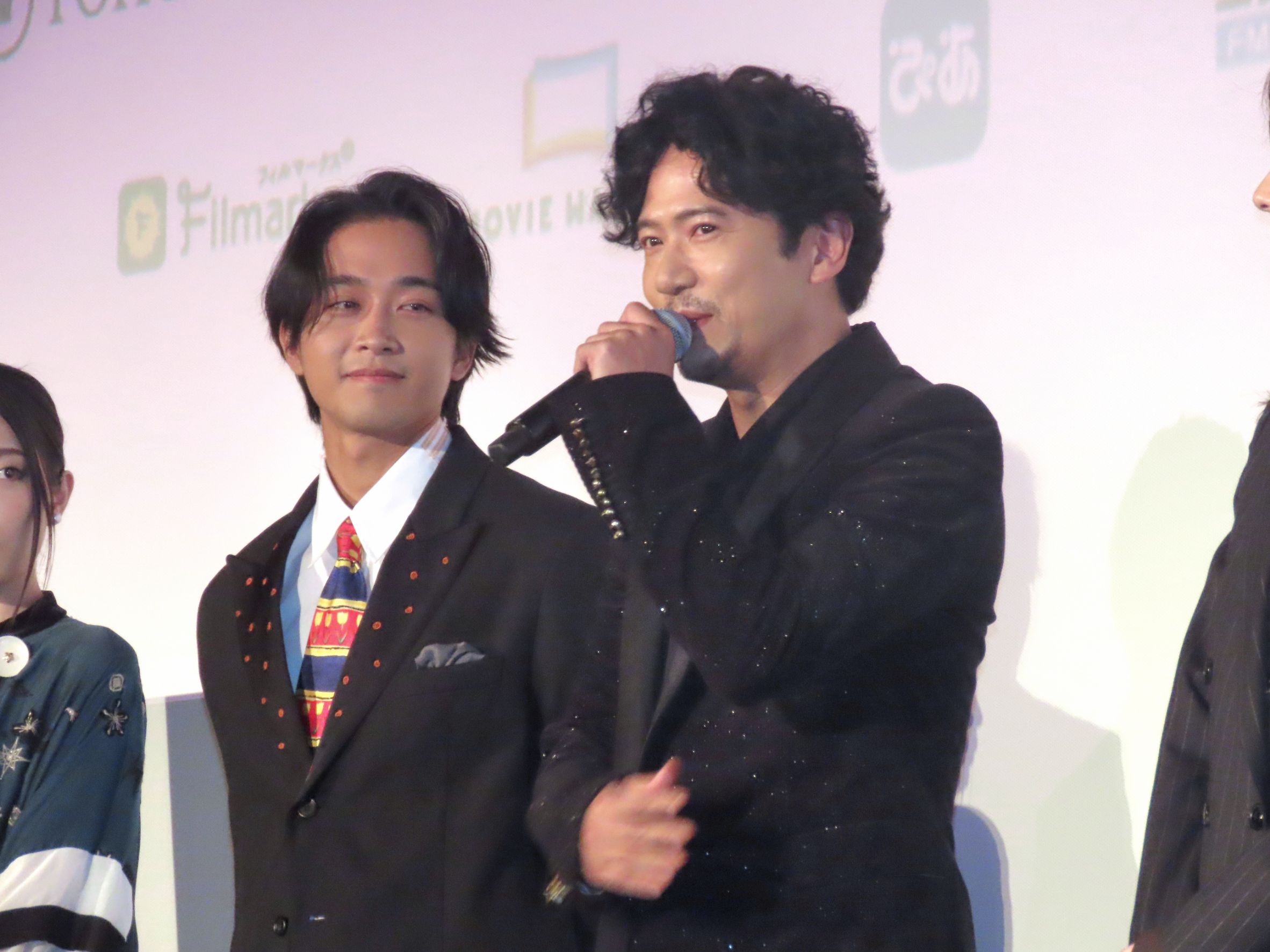 稻垣吾郎(右)第三次參加東京影展,左為佐藤寬太。