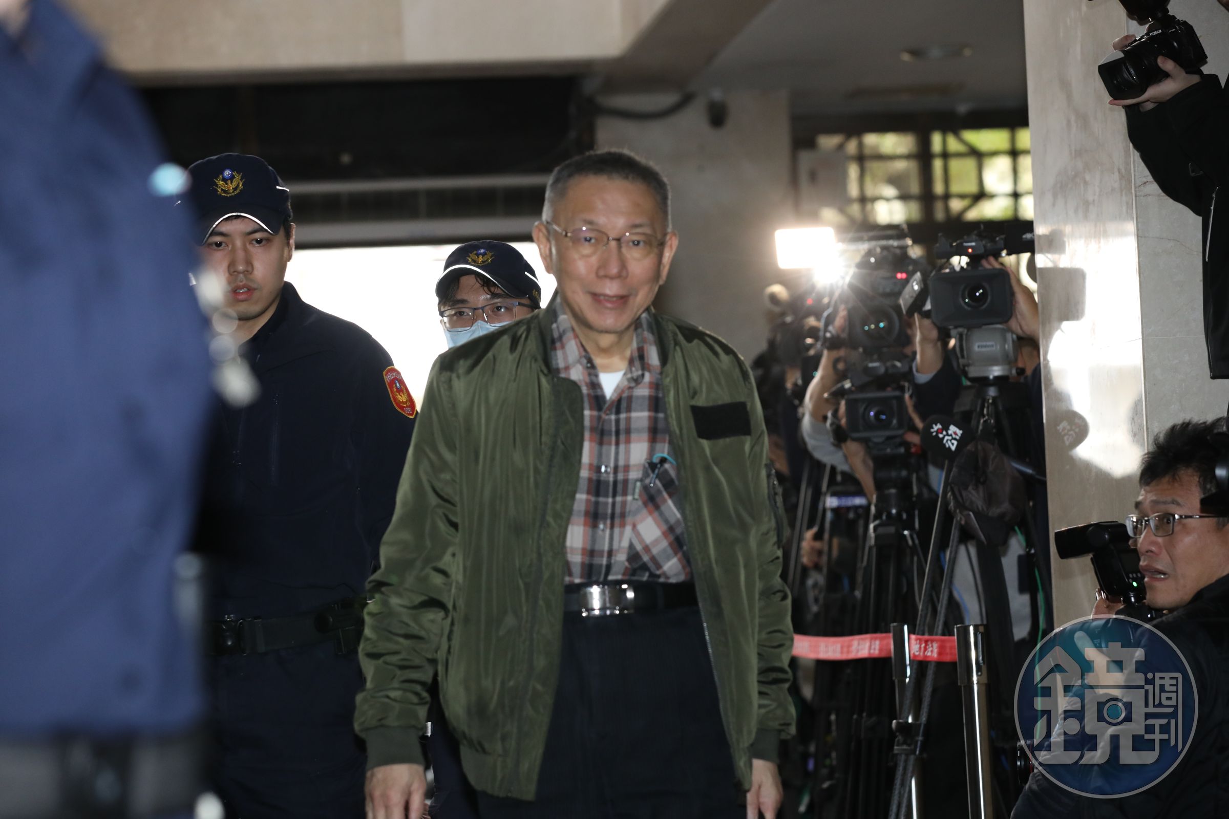 北檢二度抗告,柯文哲出庭。