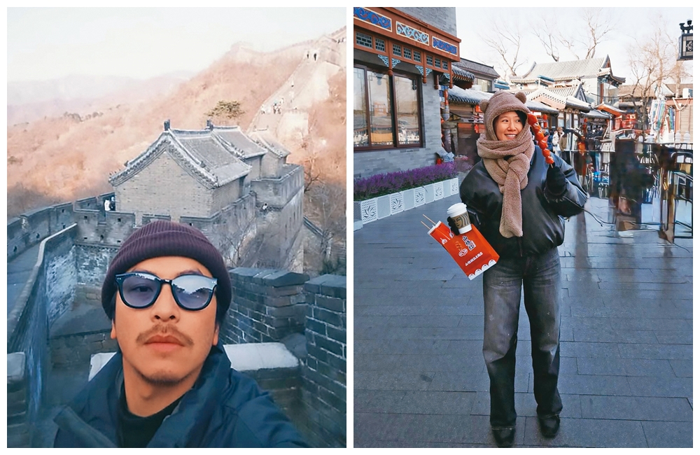 楊銘威送方志友的生日禮物是一家4口的北京旅行，但夫妻沒有同框。（翻攝自方志友IG、楊銘威 IG）