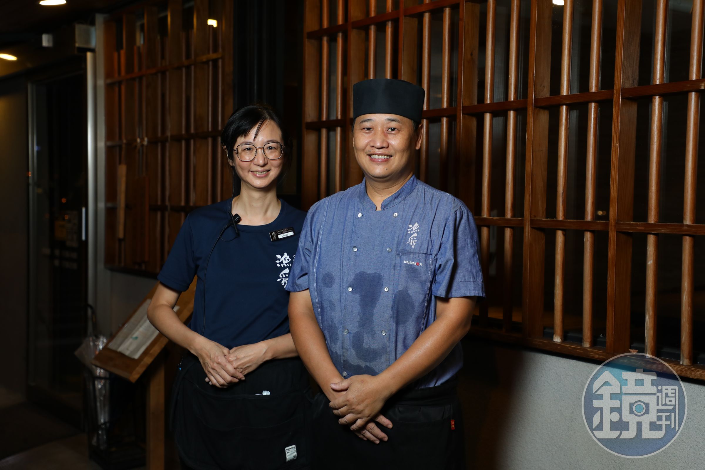 林青諭(右)和巫欣黛(左)攜手將專業日本料理服務帶來台東,也讓在地物產有更多發揮空間。