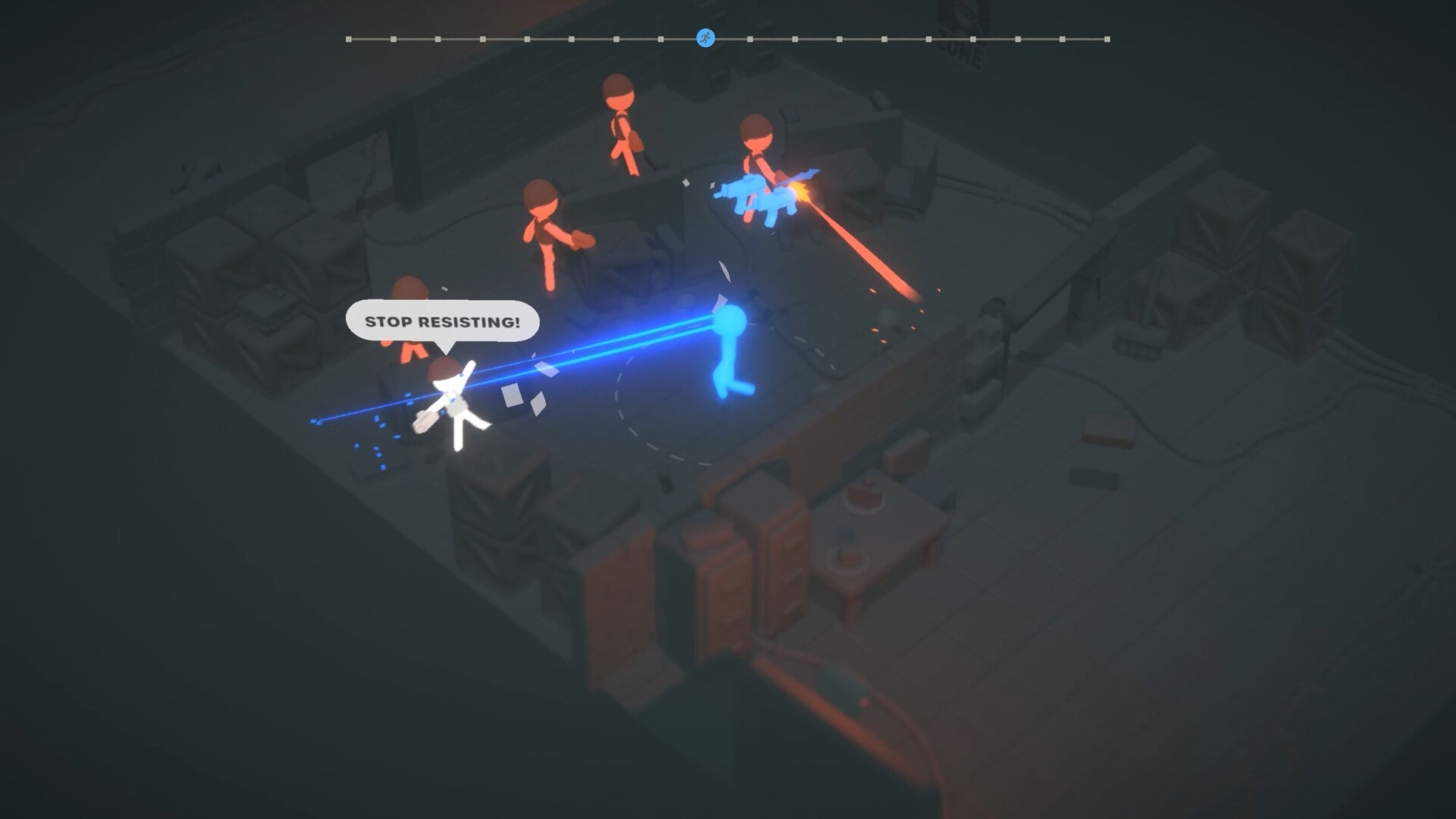 《打工火柴人》採動作Roguelite玩法,玩家要操作火柴人對抗敵人。(翻攝自Steam)